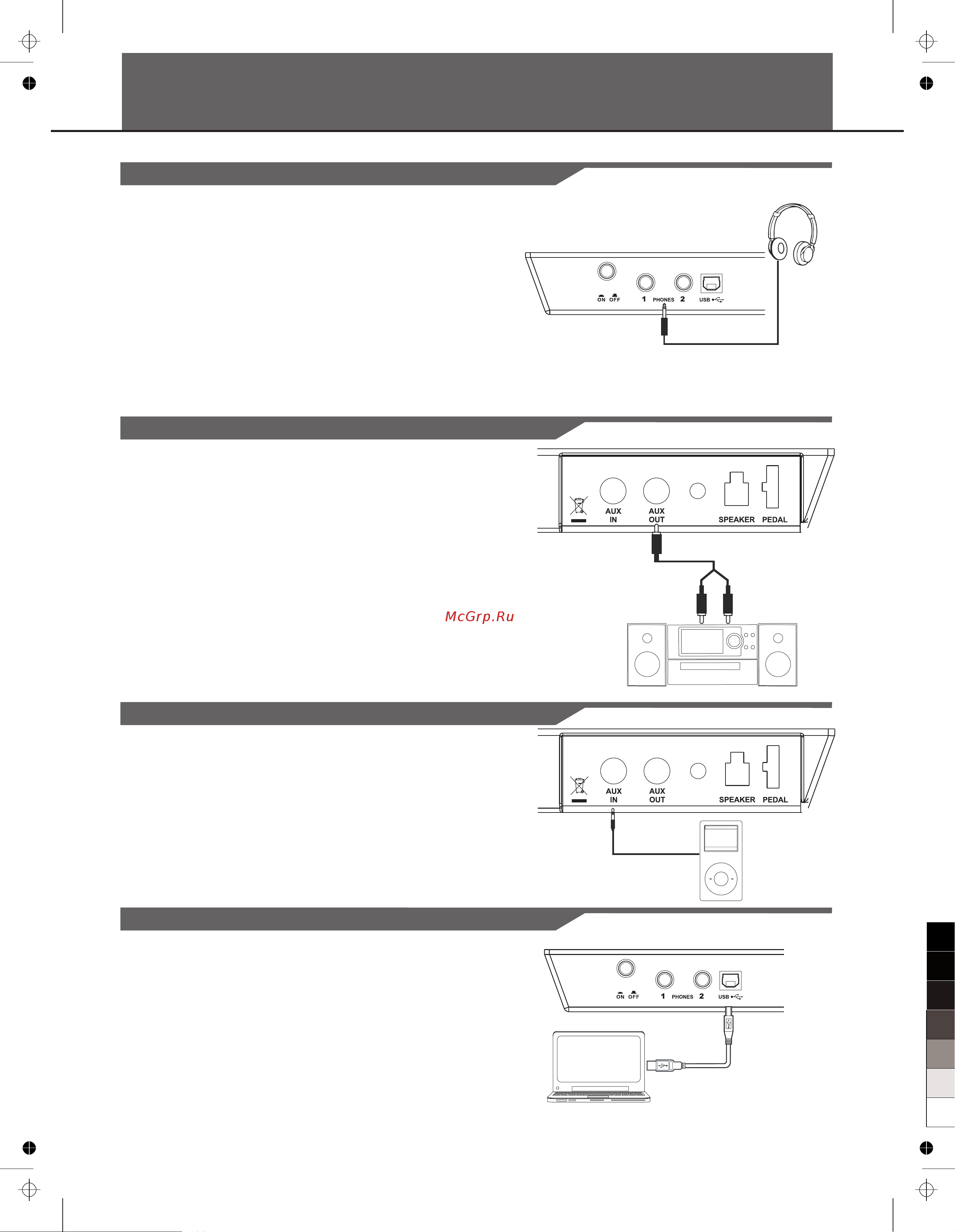 Medeli CDP6000 [9/16] Connections
