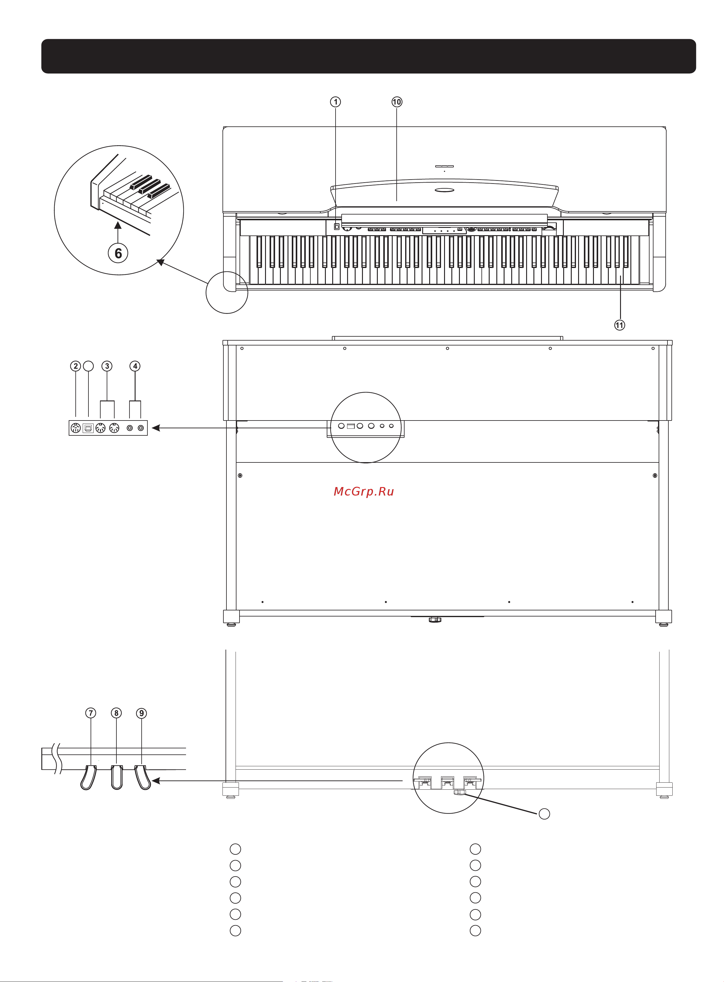 Medeli DP60(PVC) [8/28] General guide