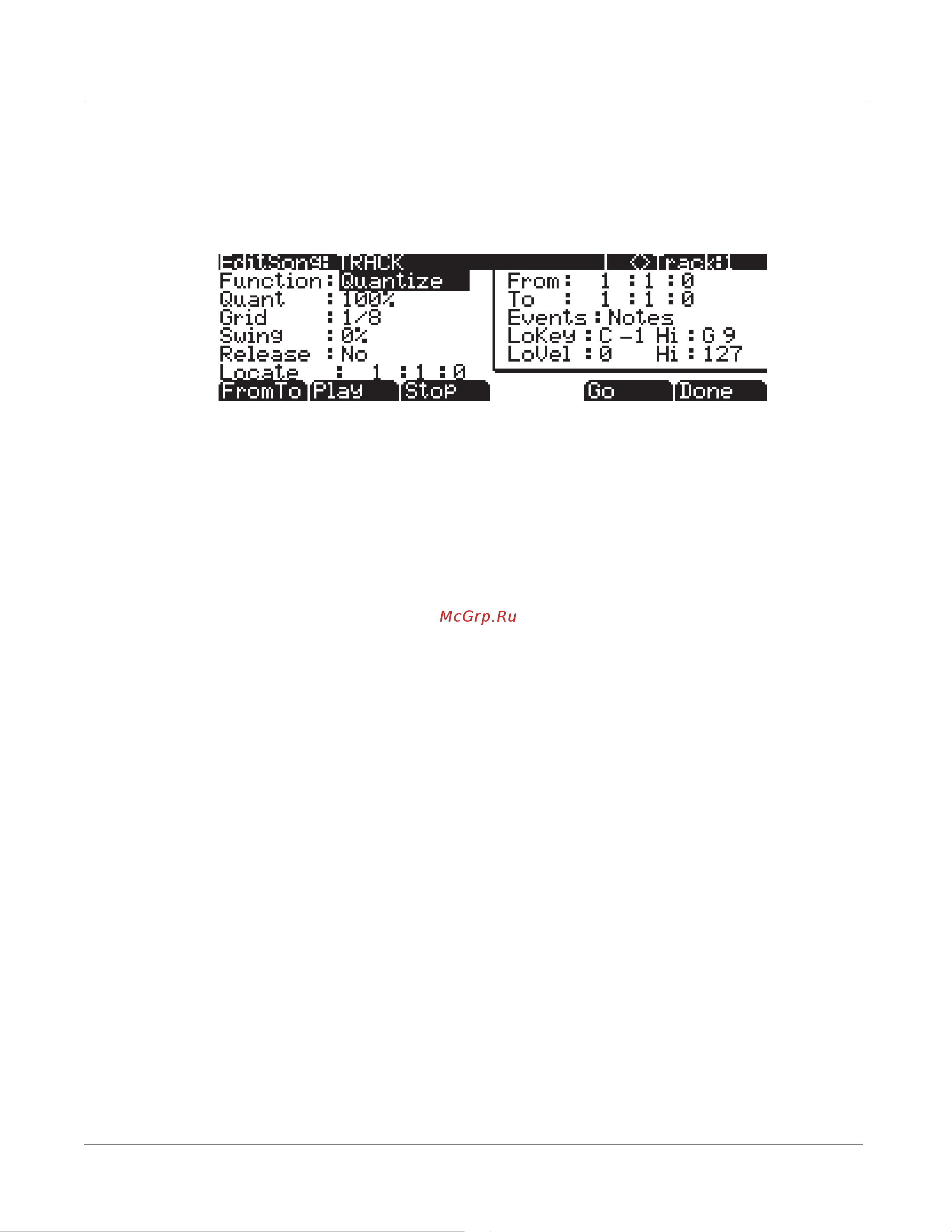 Kurzweil PC3A6 [288/423] Quantize