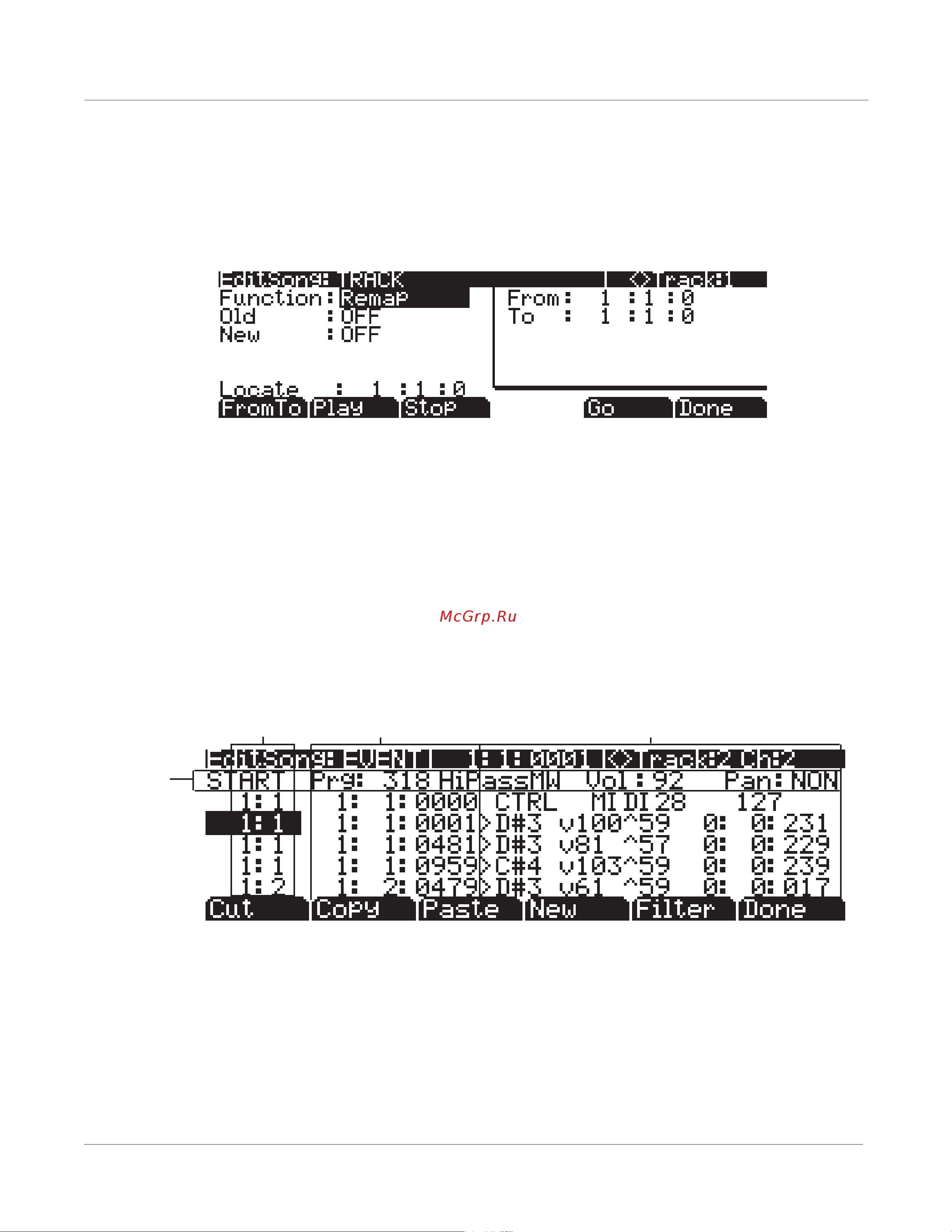 Kurzweil PC3A6 [292/423] Initial program volume pan
