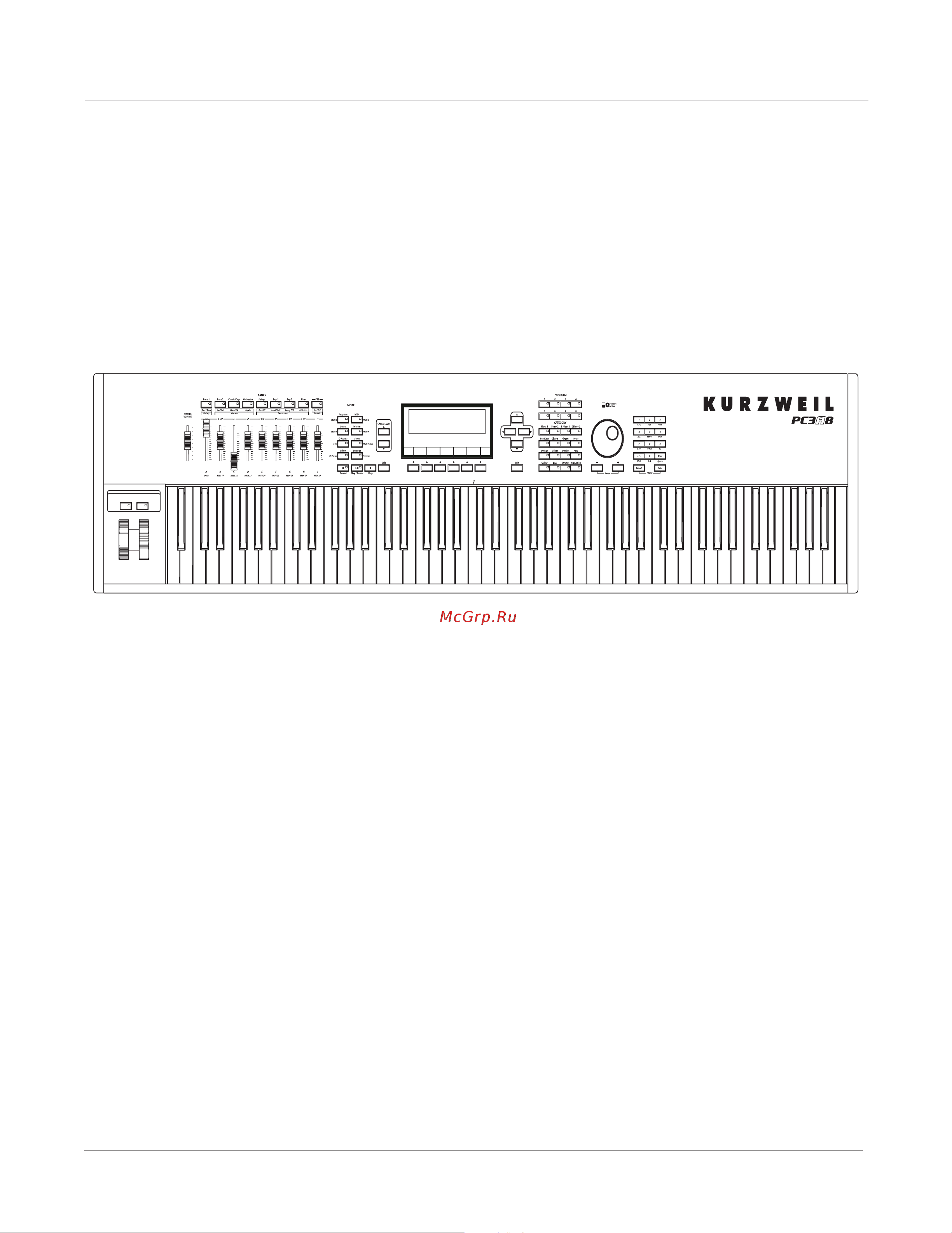 Kurzweil PC3A7 [34/423] Mode selection