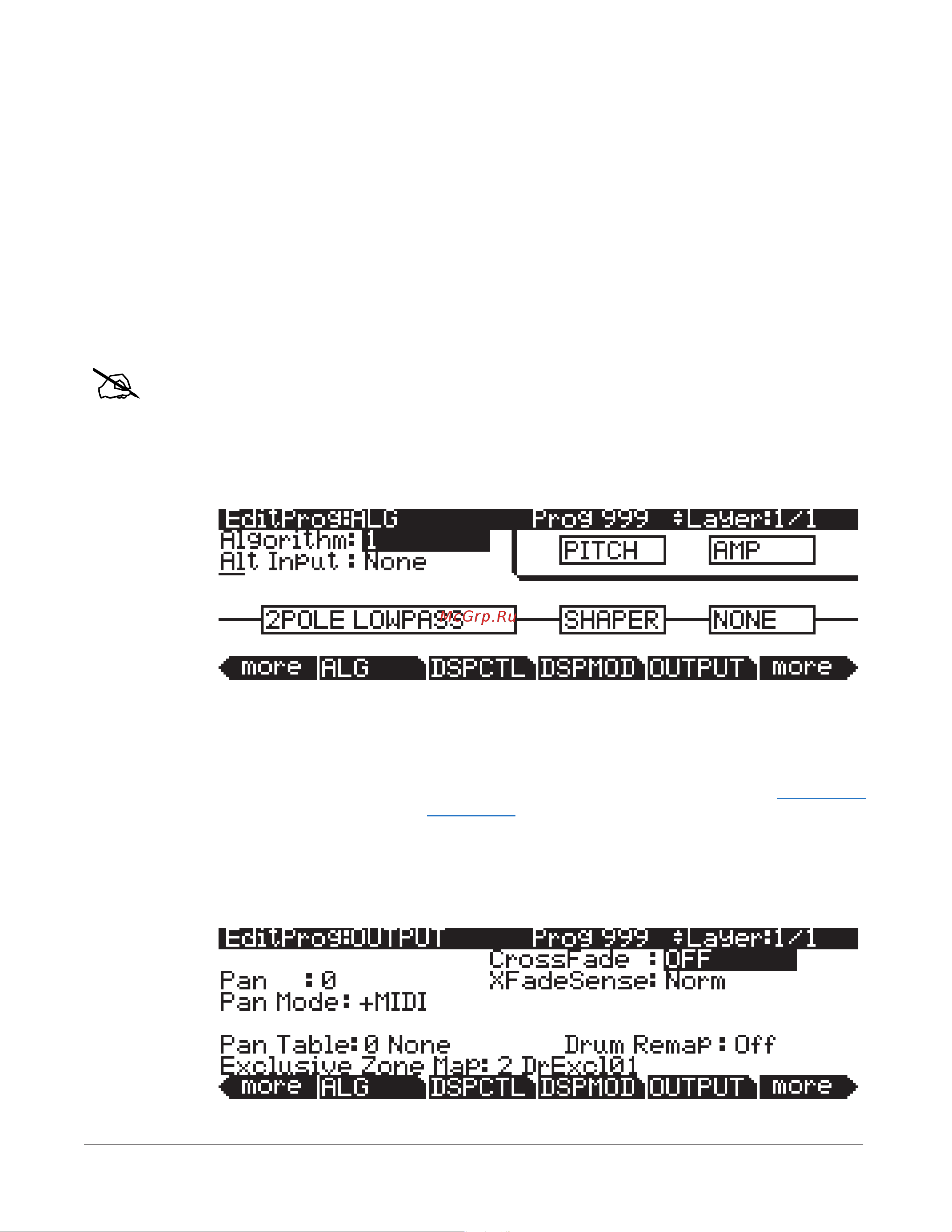 Kurzweil PC3A7 [86/423] The output page
