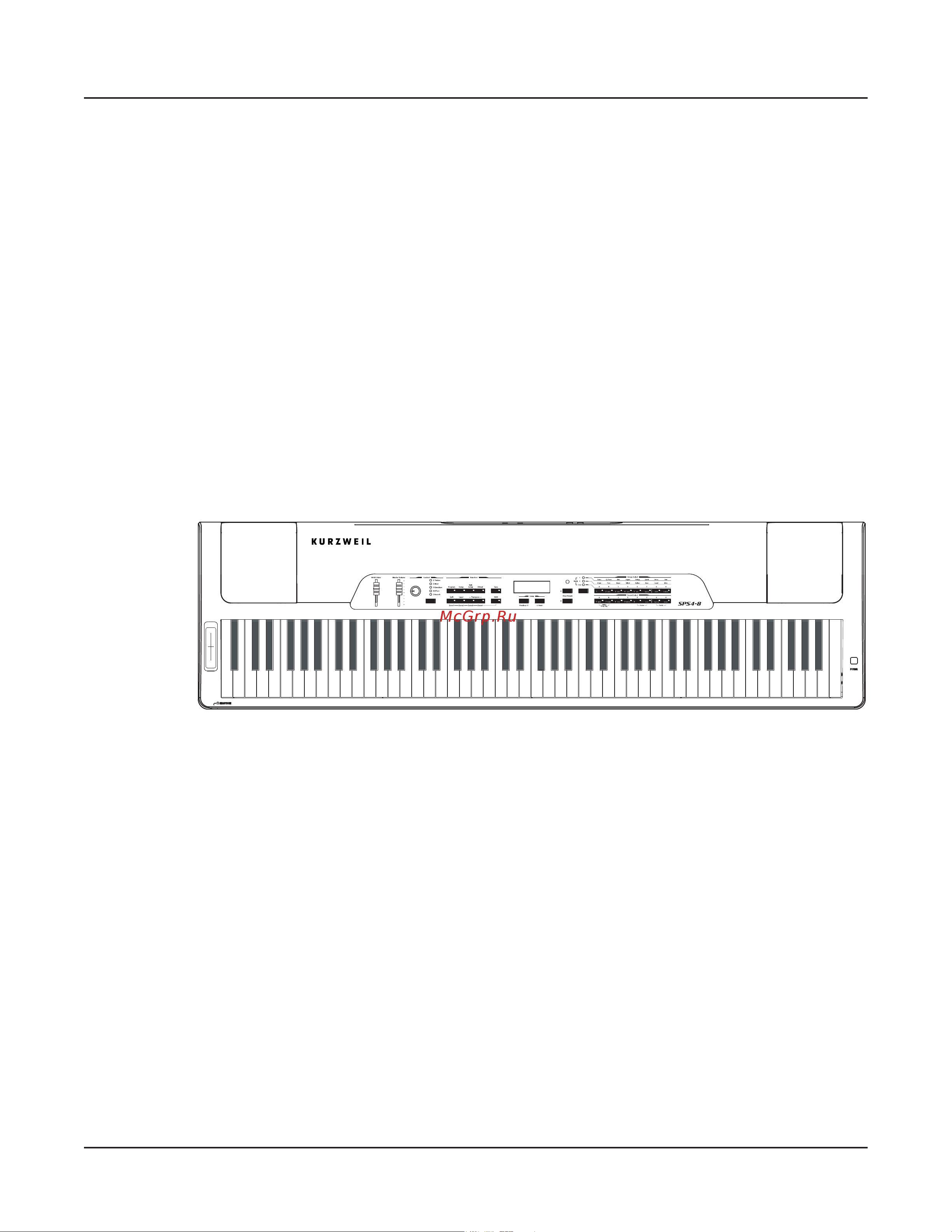 Kurzweil SPS4-8 [11/120] Chapter 1 introduction