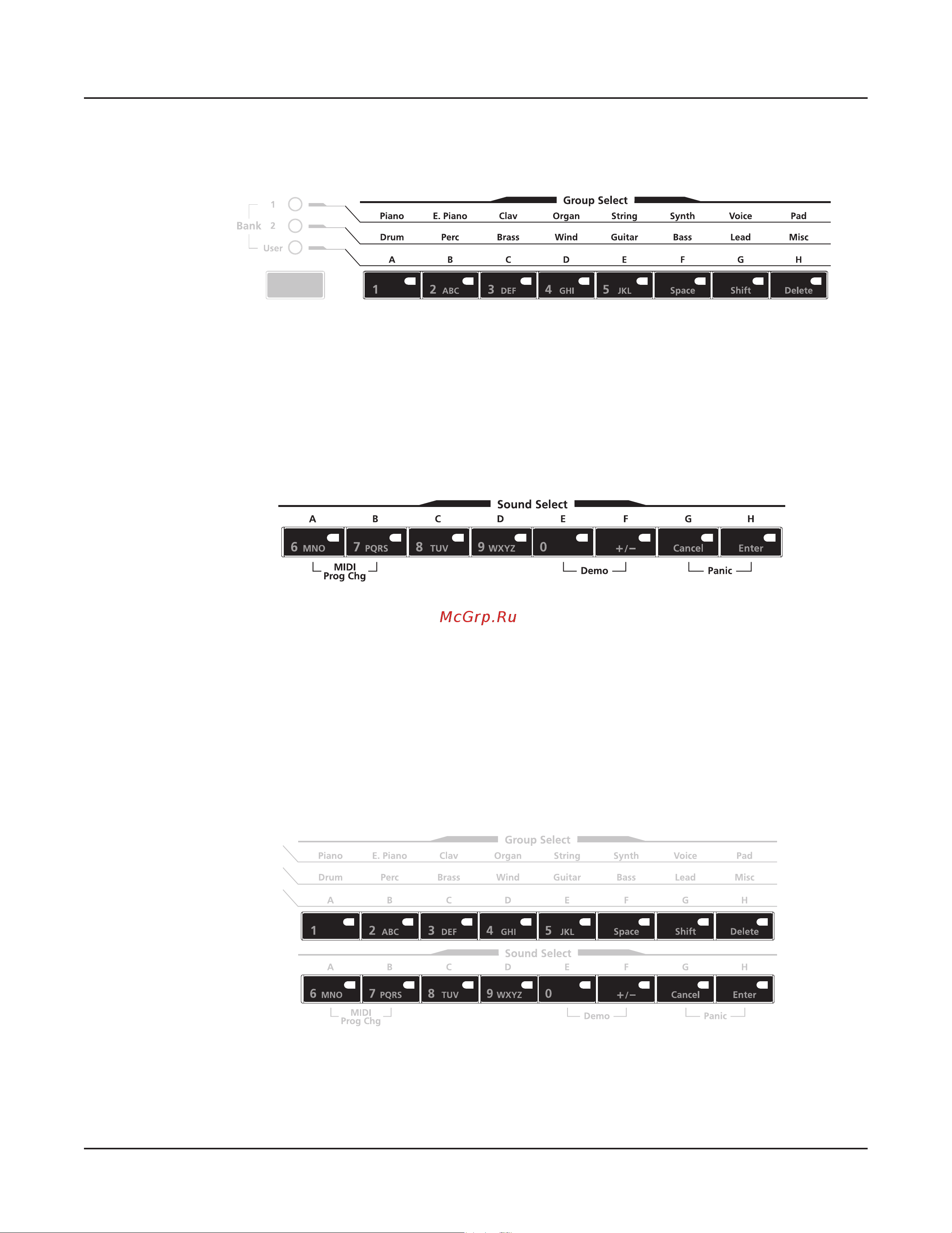 Kurzweil SPS4-8 [47/120] Alphanumeric data entry