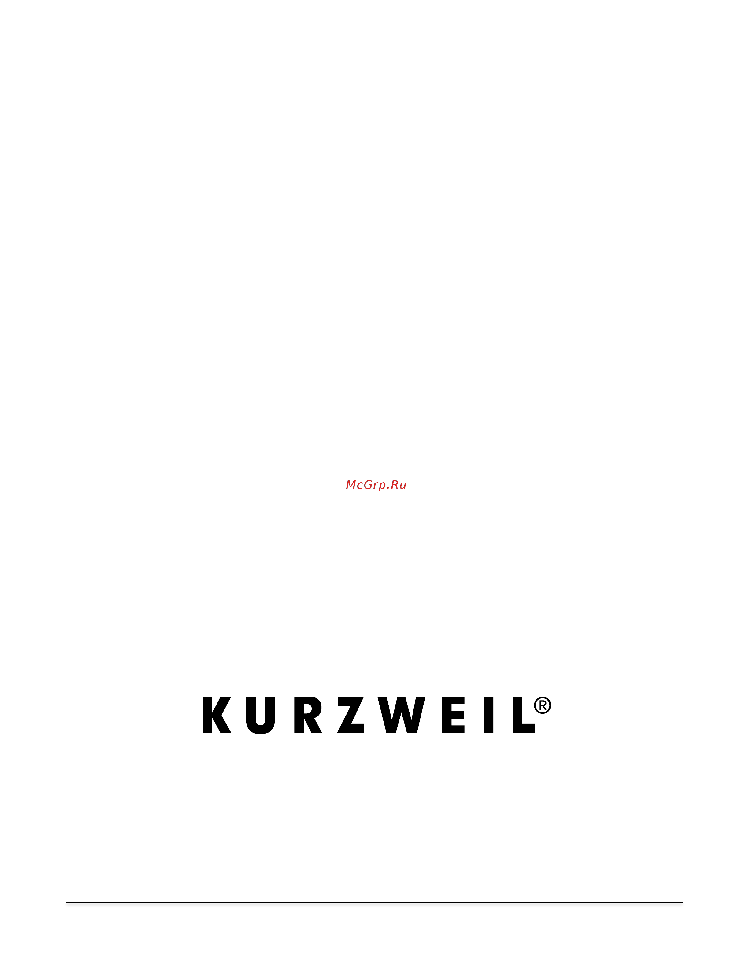 Kurzweil KORE64 Руководство по эксплуатации онлайн