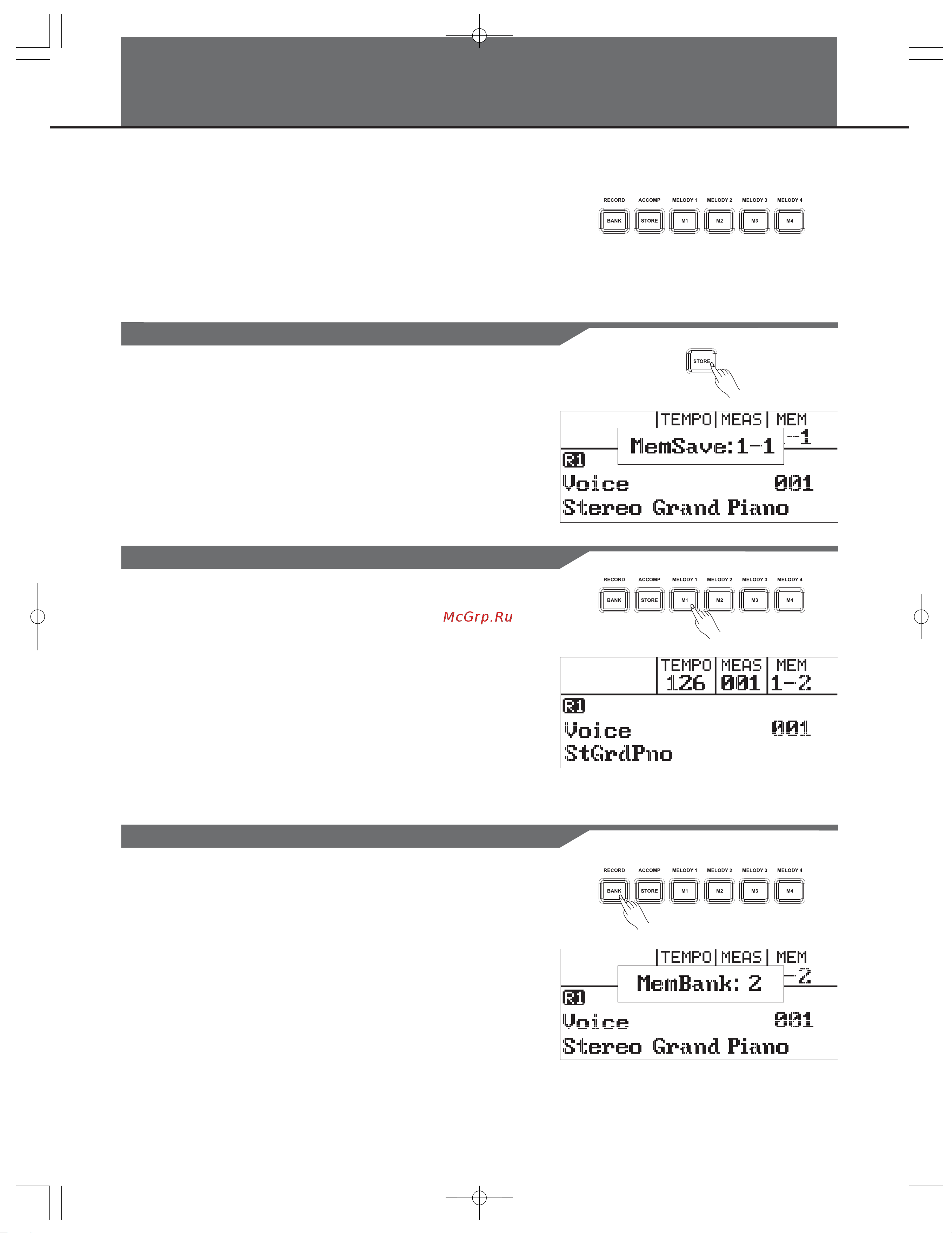 Kurzweil KA110 [22/40] Register memory