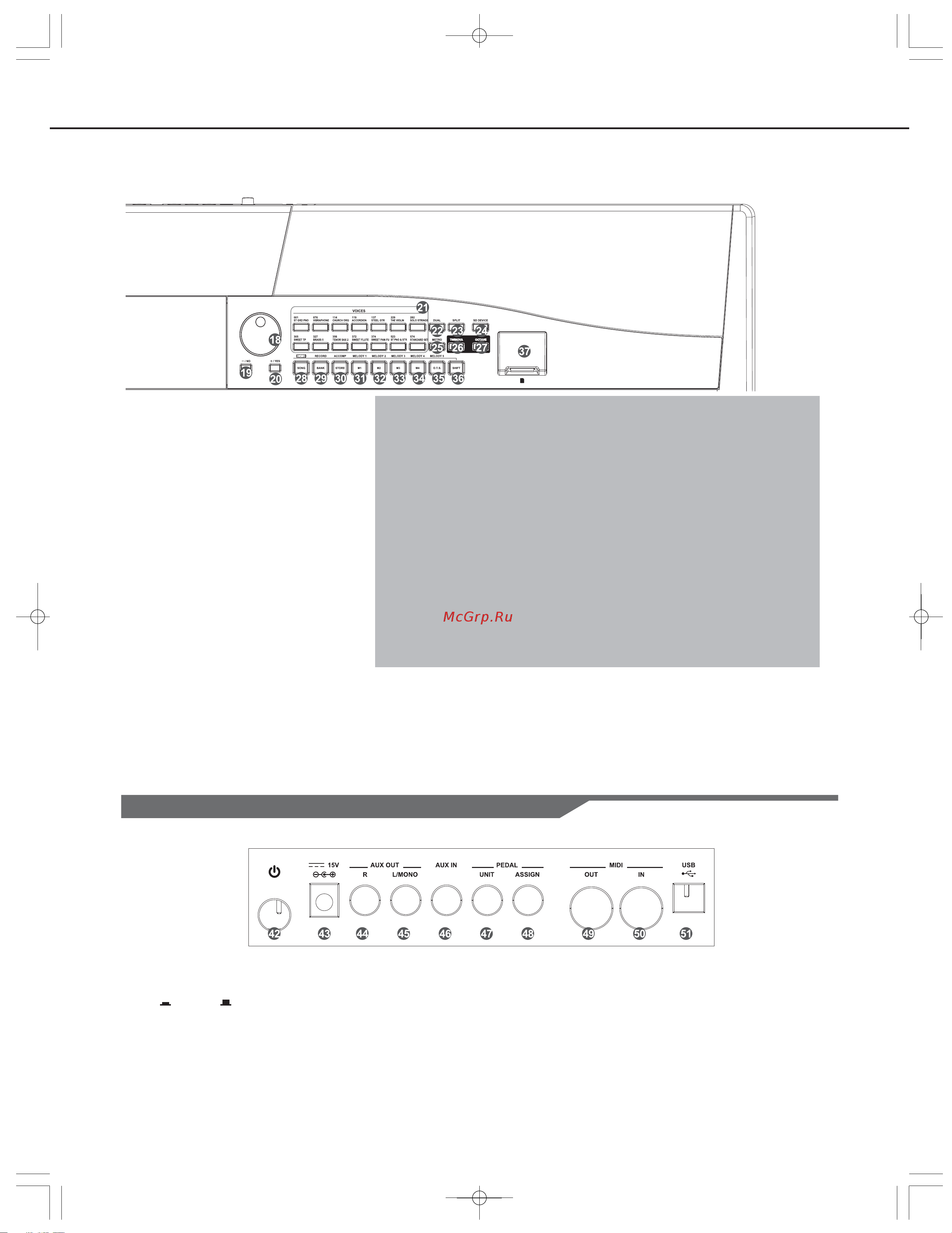 Kurzweil KA110 [5/40] Panel display description