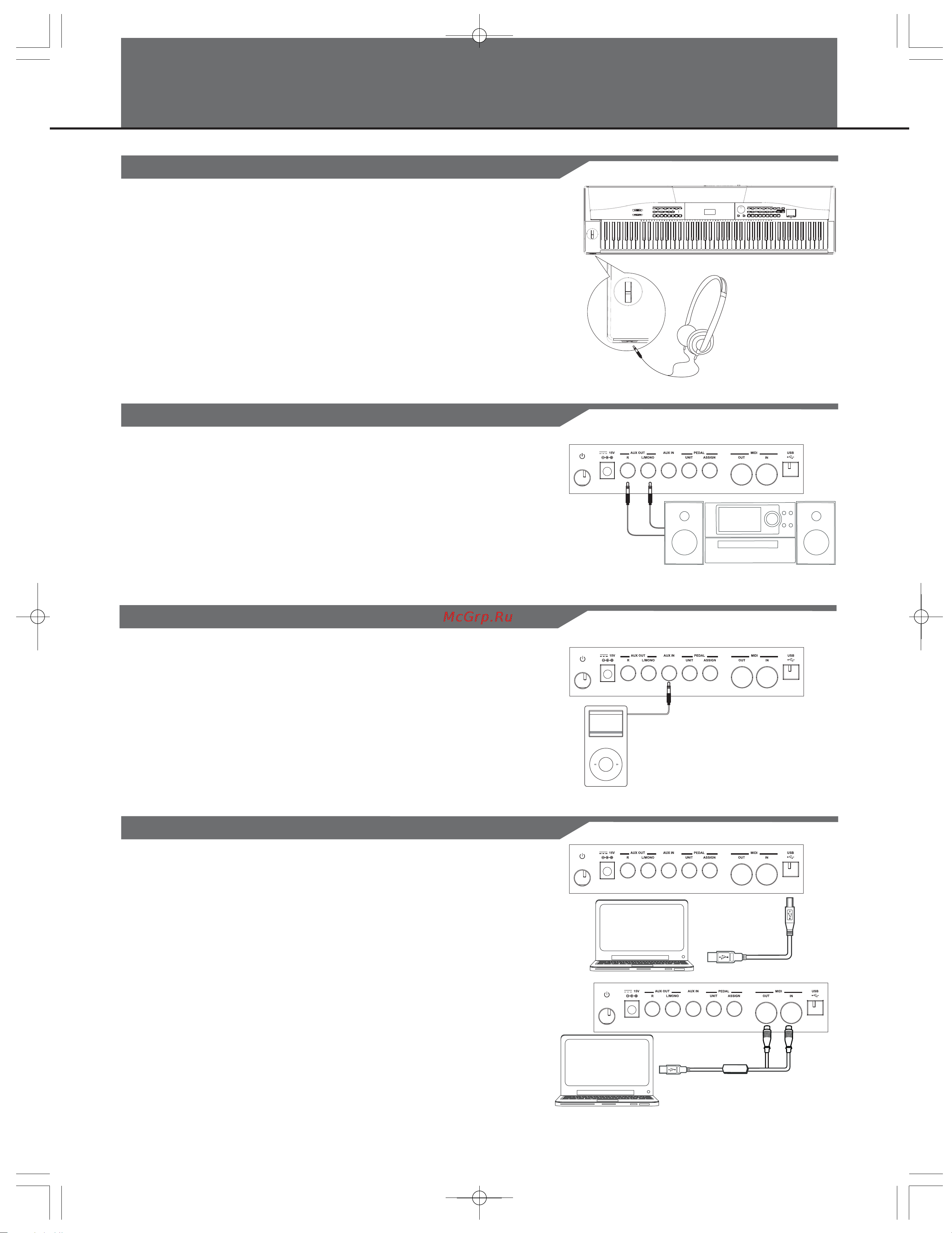 Kurzweil KA110 [7/40] Connections