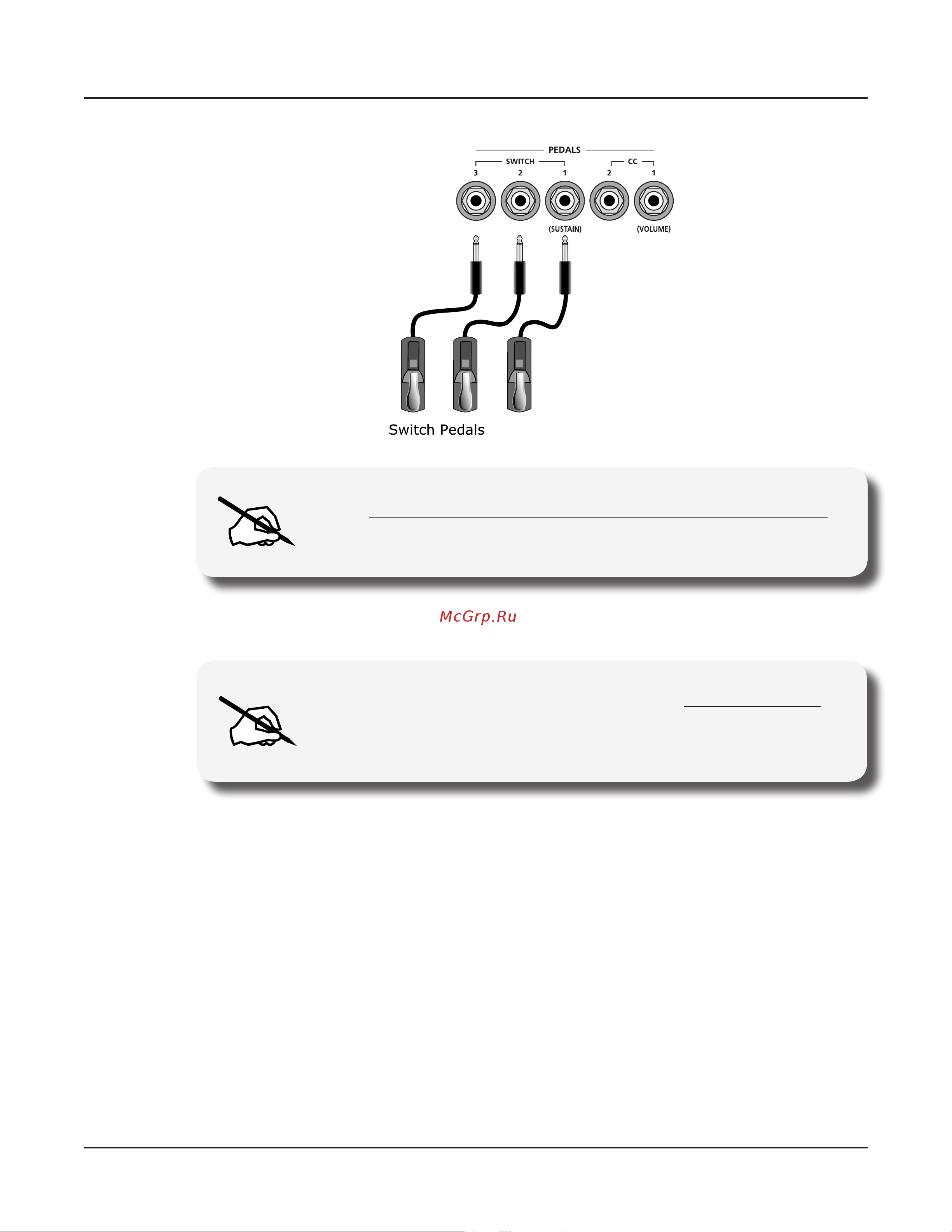 Kurzweil FORTE [27/244] Connecting a half damper pedal