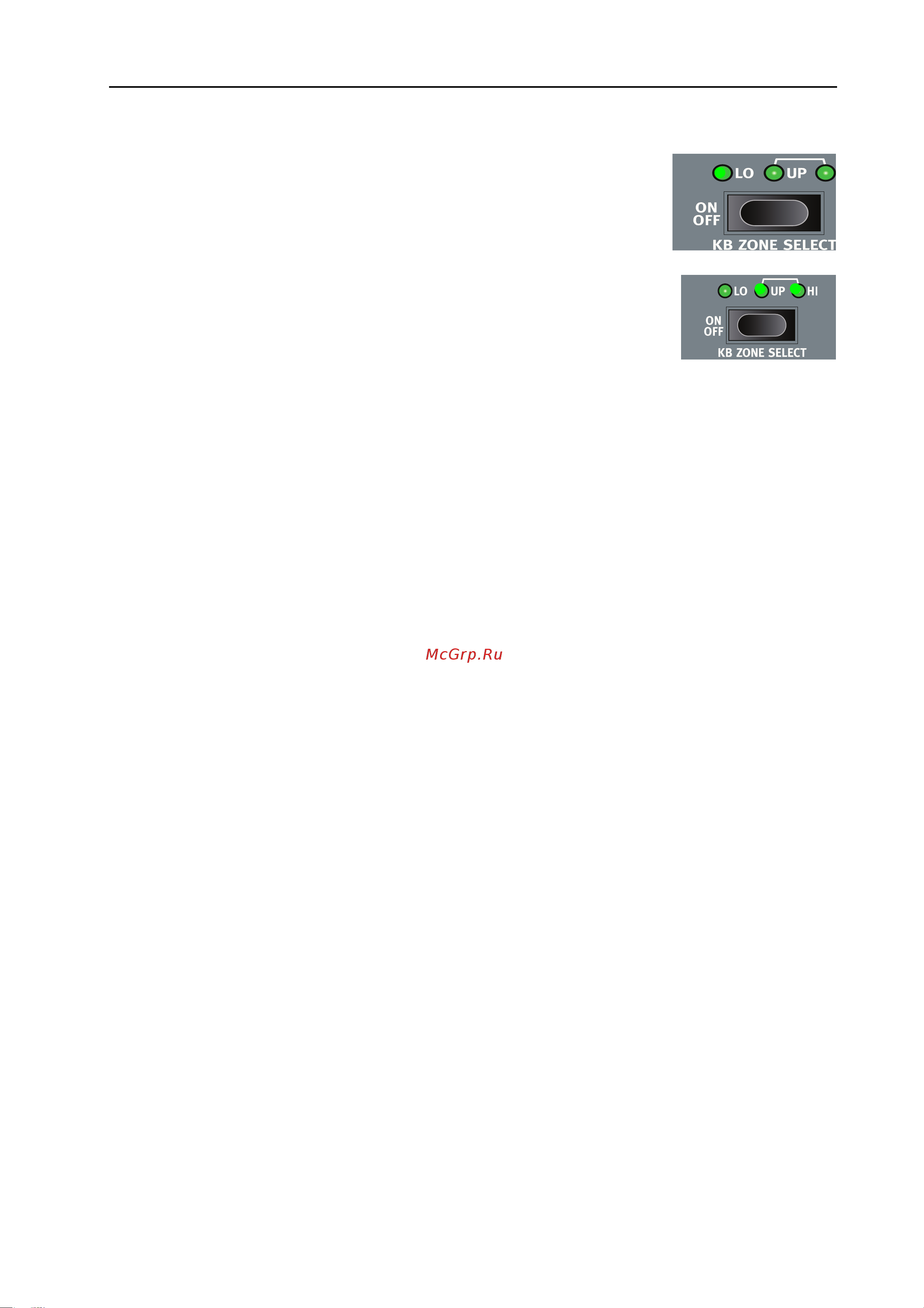 CLAVIA DMI AB CLAVIA NORD Stage 2 EX HP76 [59/101] Setting split points to change zone ranges