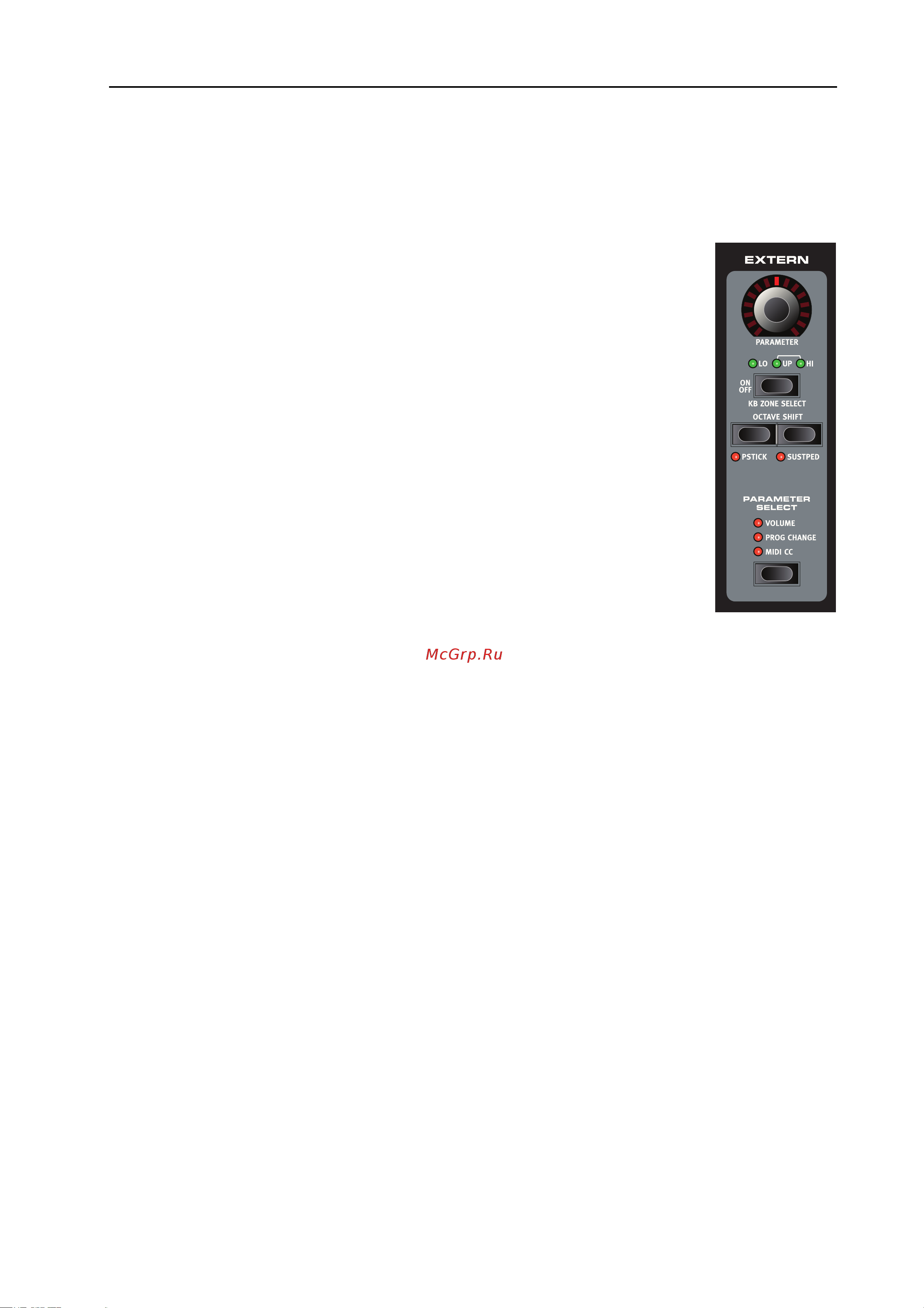 CLAVIA DMI AB CLAVIA NORD Stage 2 EX Compact [65/101] About the extern section