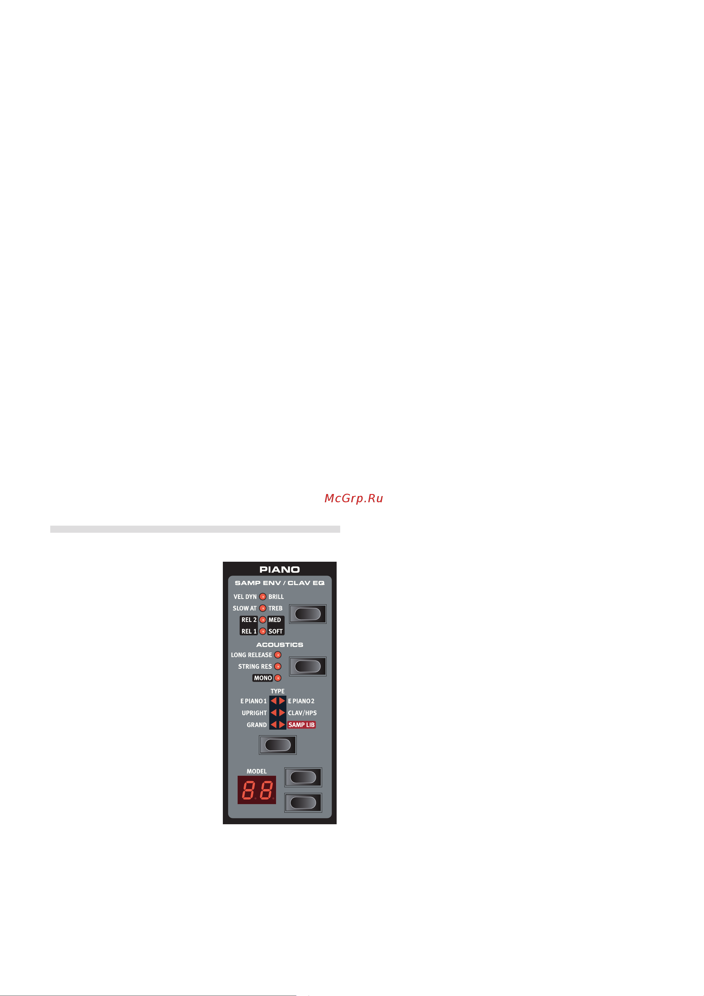 CLAVIA DMI AB CLAVIA NORD Electro 4D SW61 [13/26] Piano section