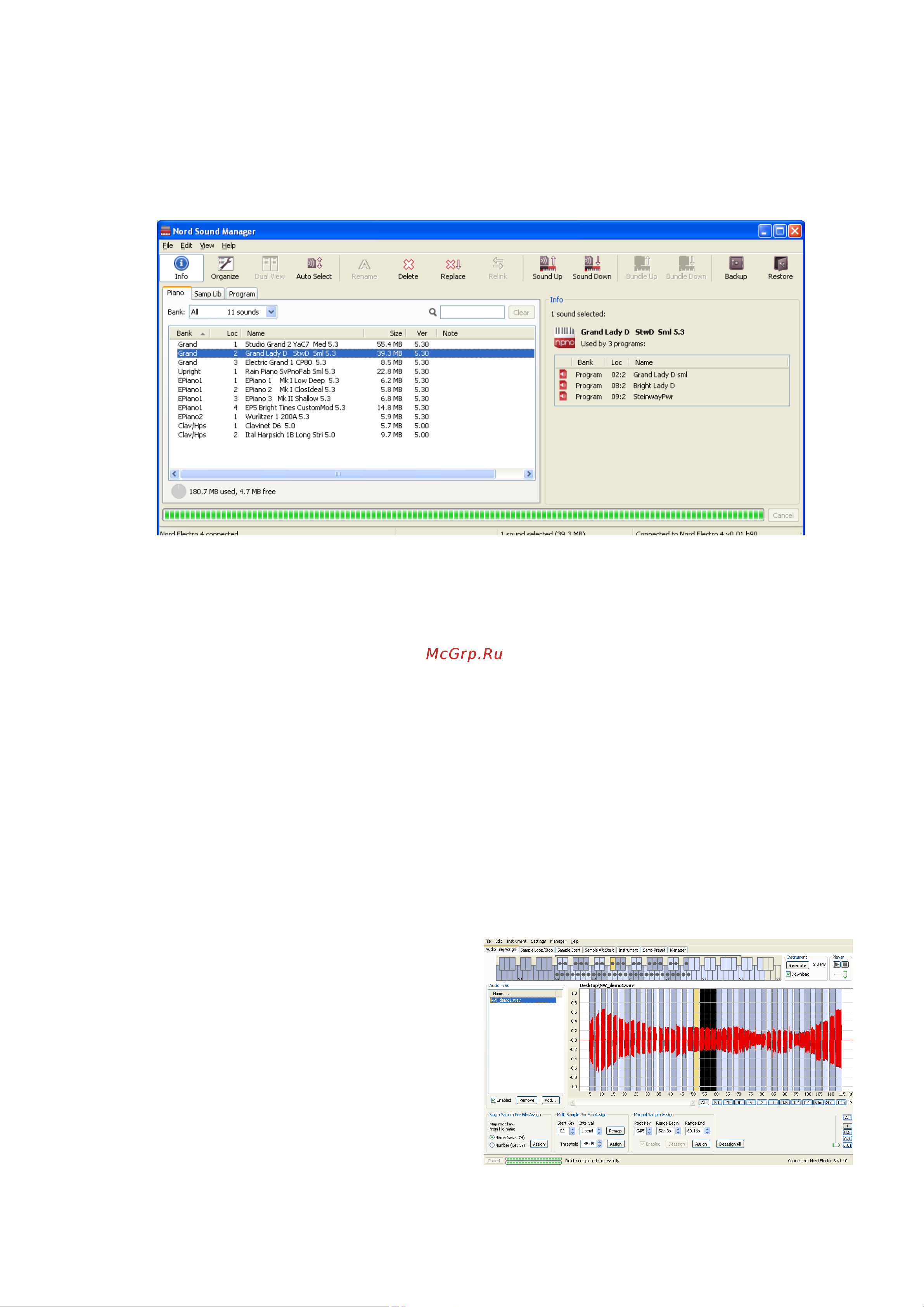 CLAVIA DMI AB CLAVIA NORD Electro 4D SW61 [20/26] Nord sound manager