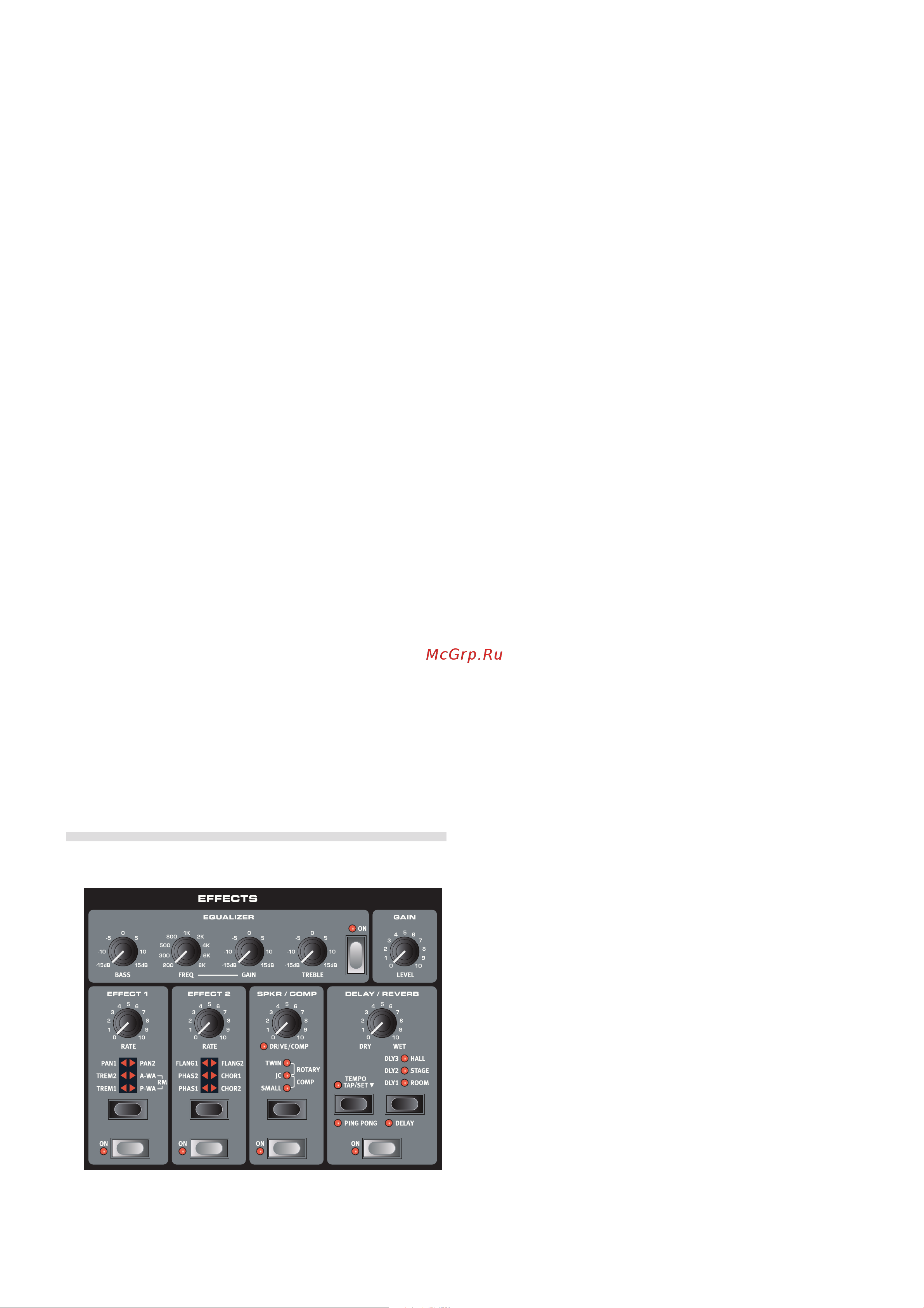 CLAVIA DMI AB CLAVIA NORD Electro 4 SW73 [15/26] Effects
