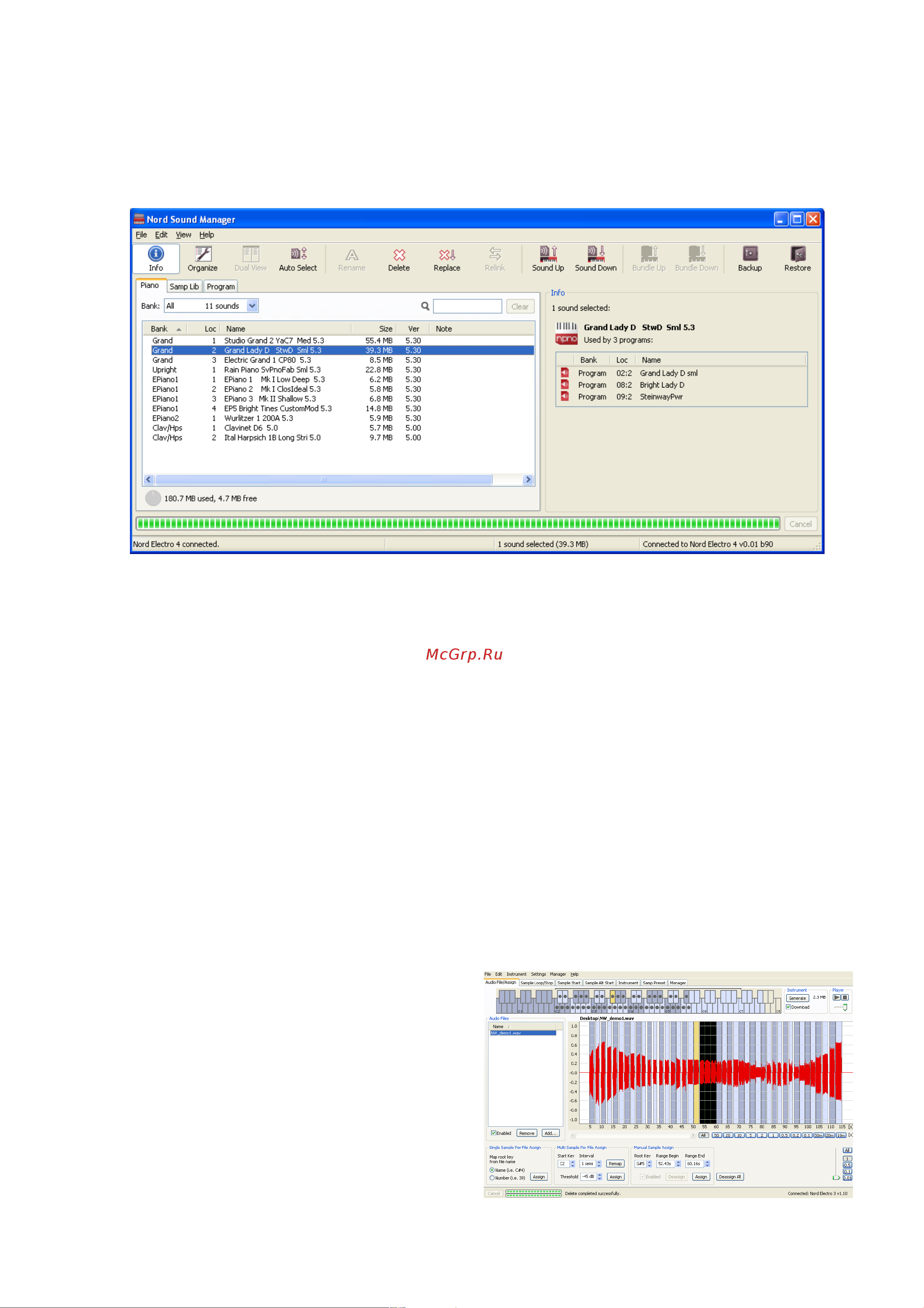 CLAVIA DMI AB CLAVIA NORD Electro 4 SW73 [20/26] Nord sound manager