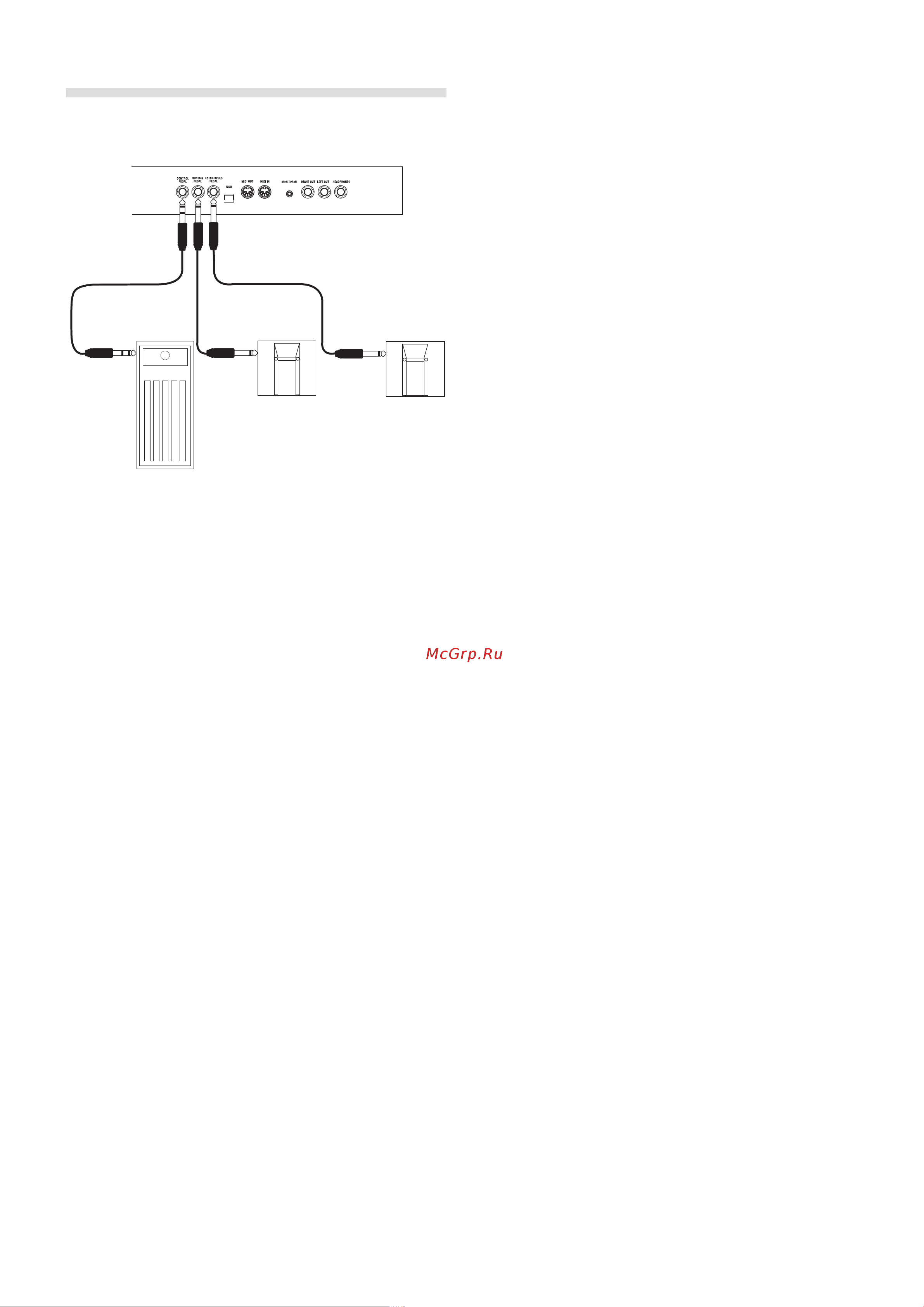 CLAVIA DMI AB CLAVIA NORD Electro 4 SW73 [7/26] Pedal connections