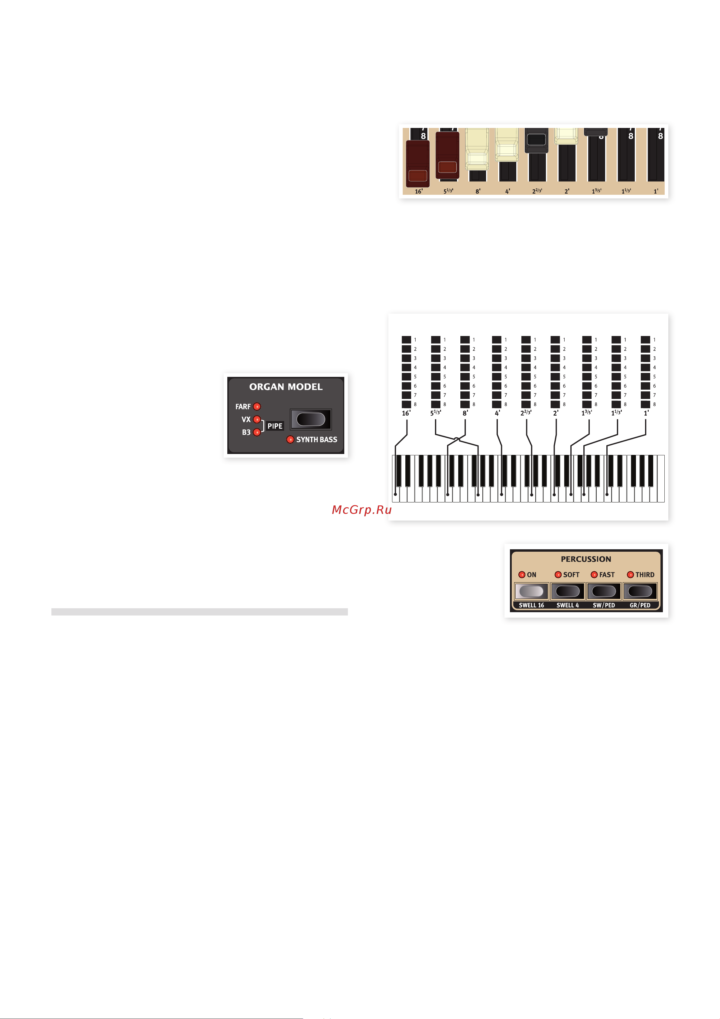 CLAVIA DMI AB CLAVIA NORD C2D Combo Organ [13/28] The pedal registers