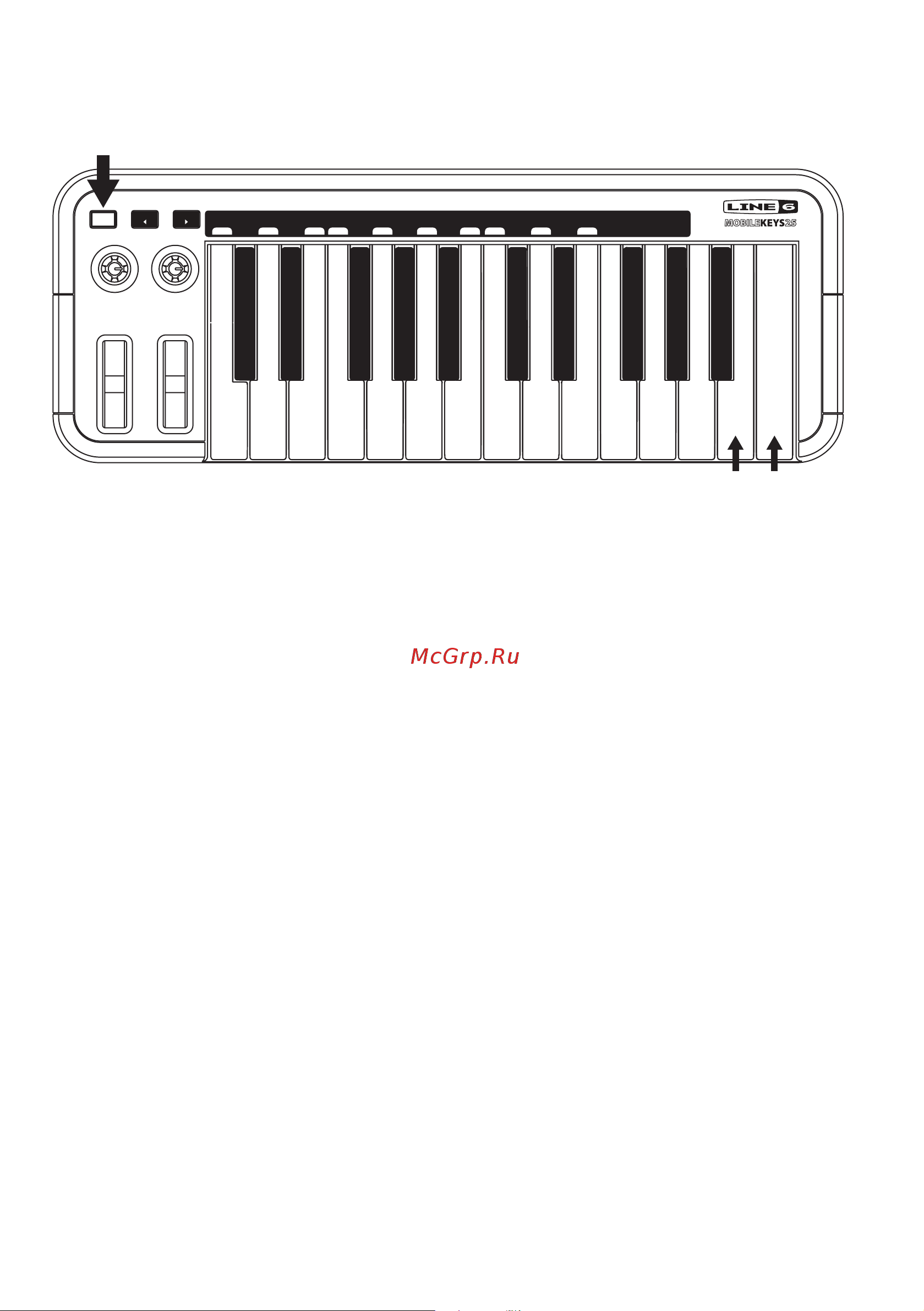 Noname LINE 6 Mobile Keys 25 [6/10] Restoring factory default shift settings