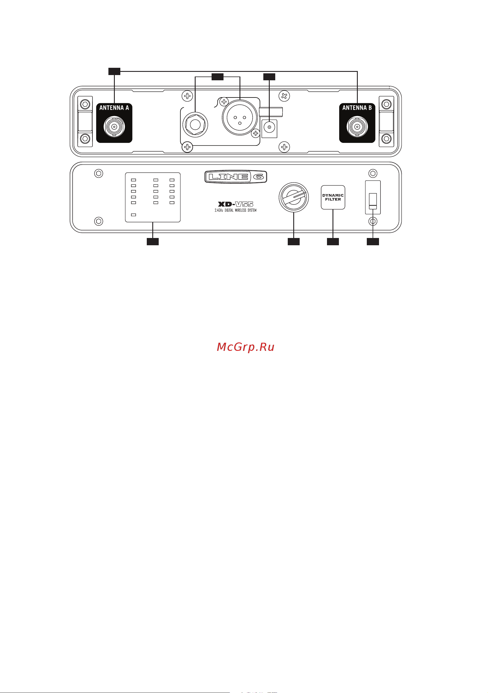 LINE 6 XD-V55 [6/22] Xd v55