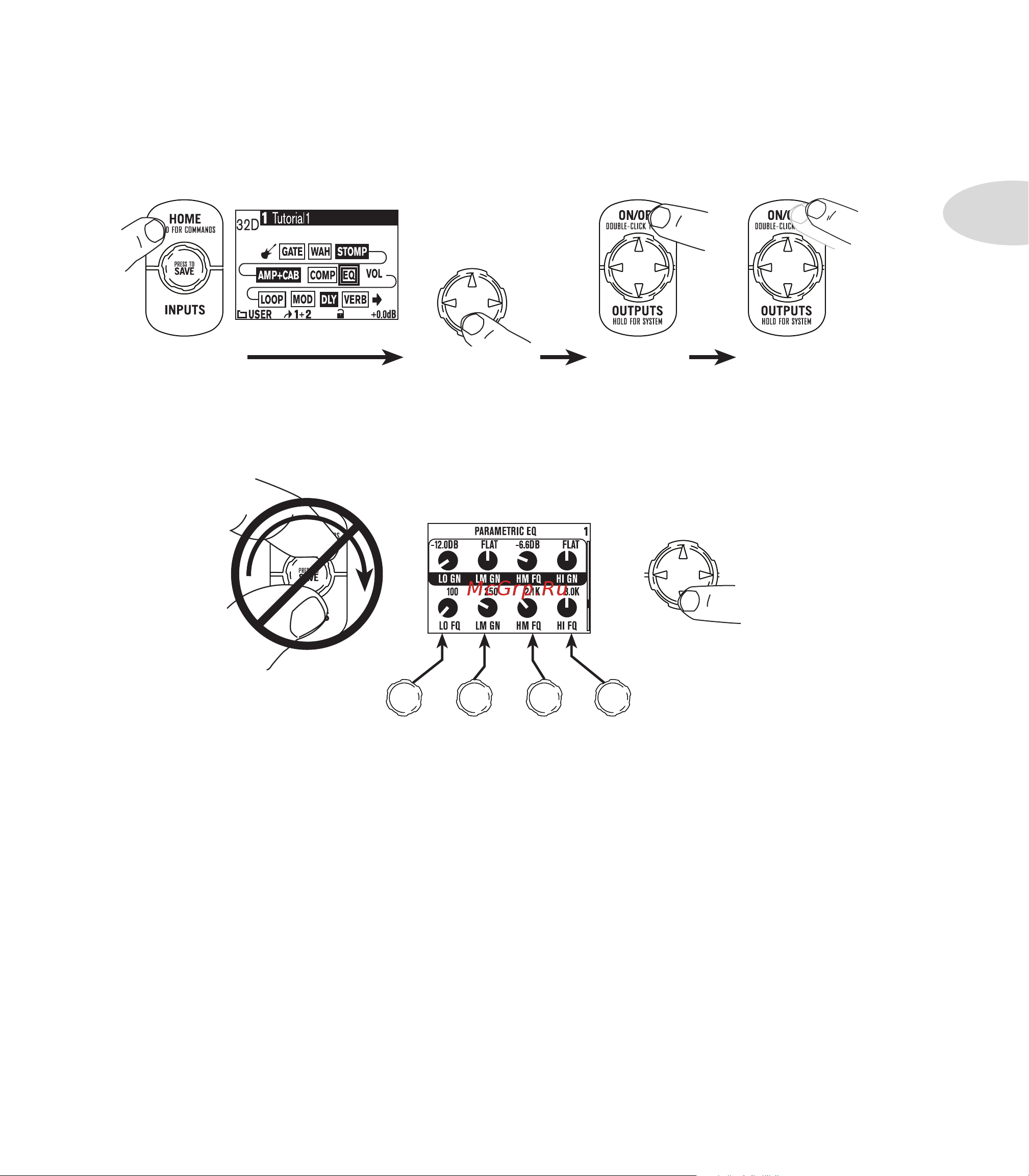 LINE 6 POD X3 [13/100] Select the eq
