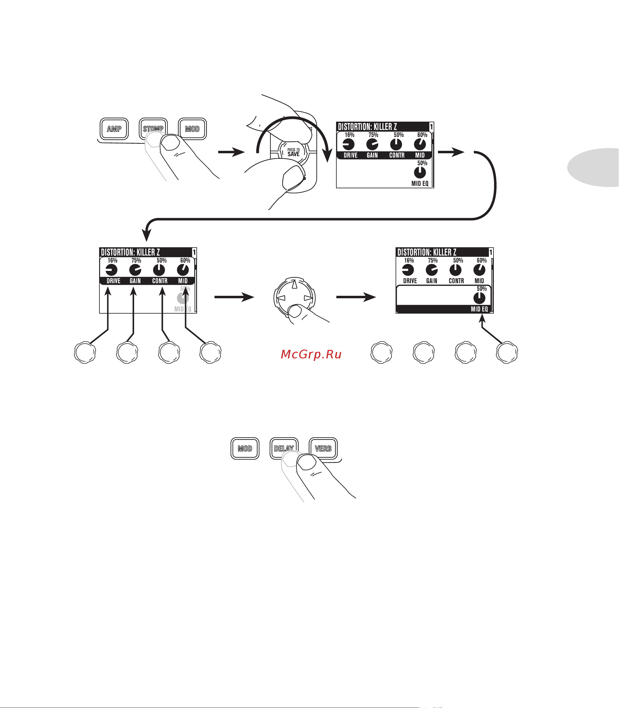 LINE 6 POD X3 [19/100] Pick a stomp model and tweak it