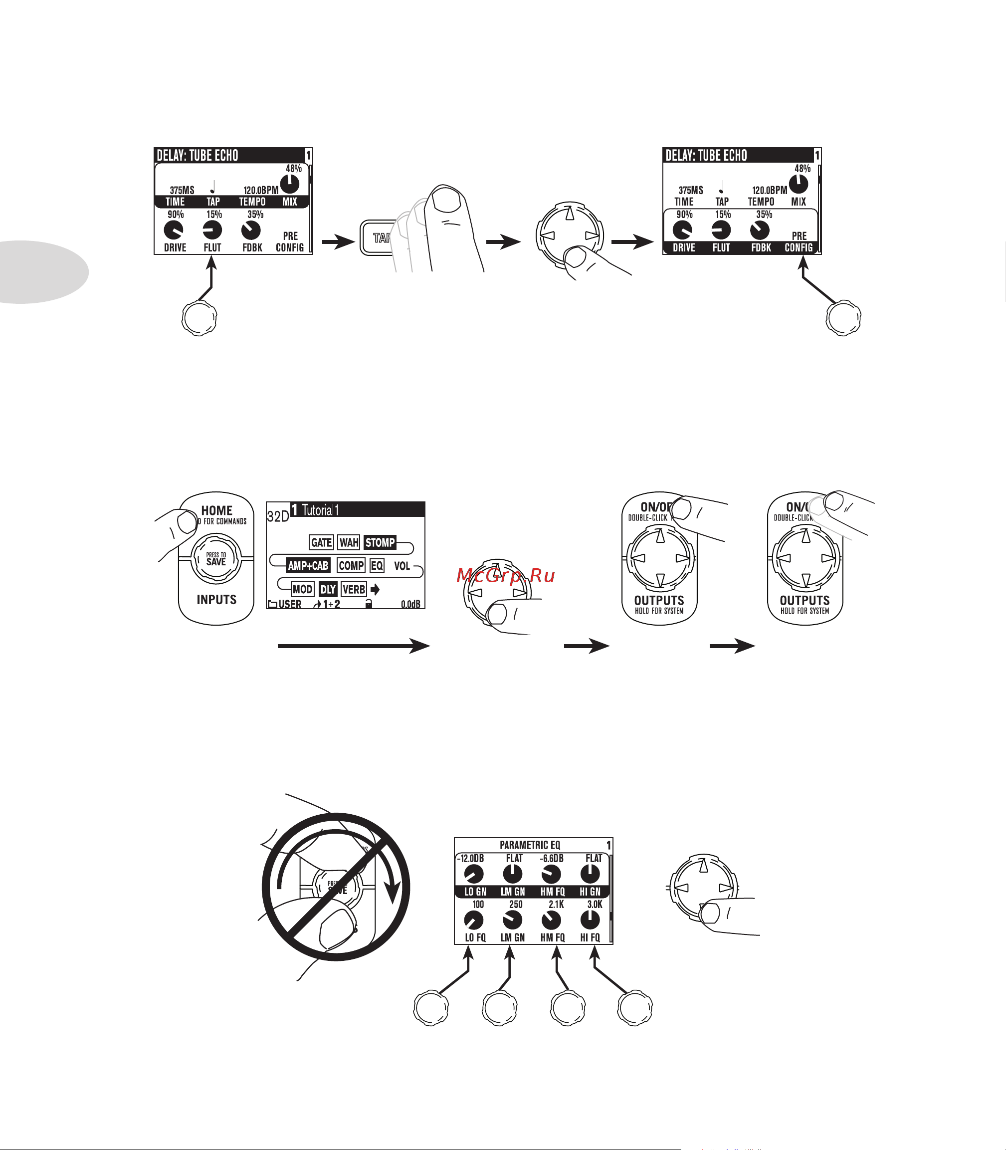 LINE 6 POD X3 [20/100] Select the eq