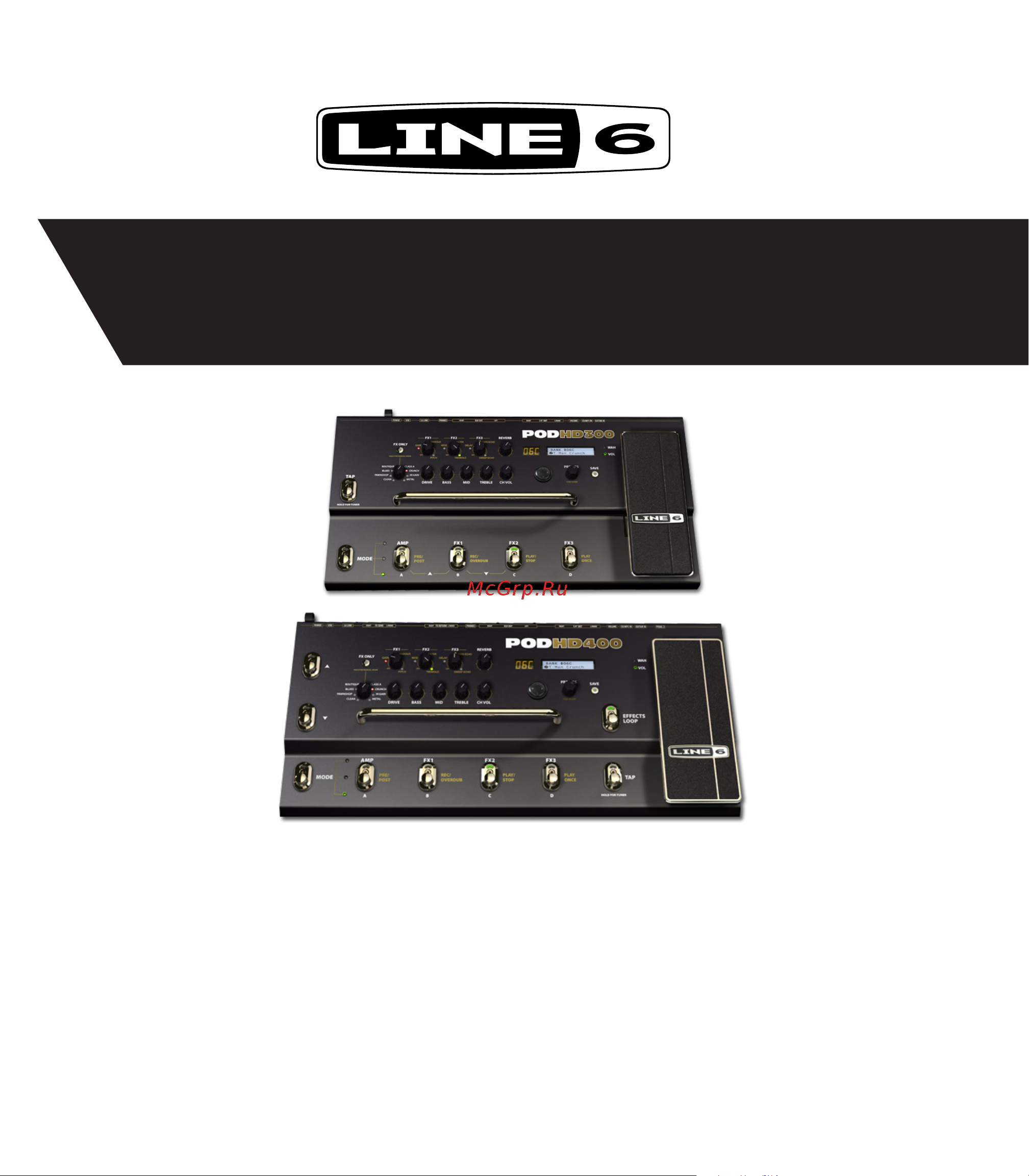 LINE 6 POD HD400 Руководство по эксплуатации онлайн