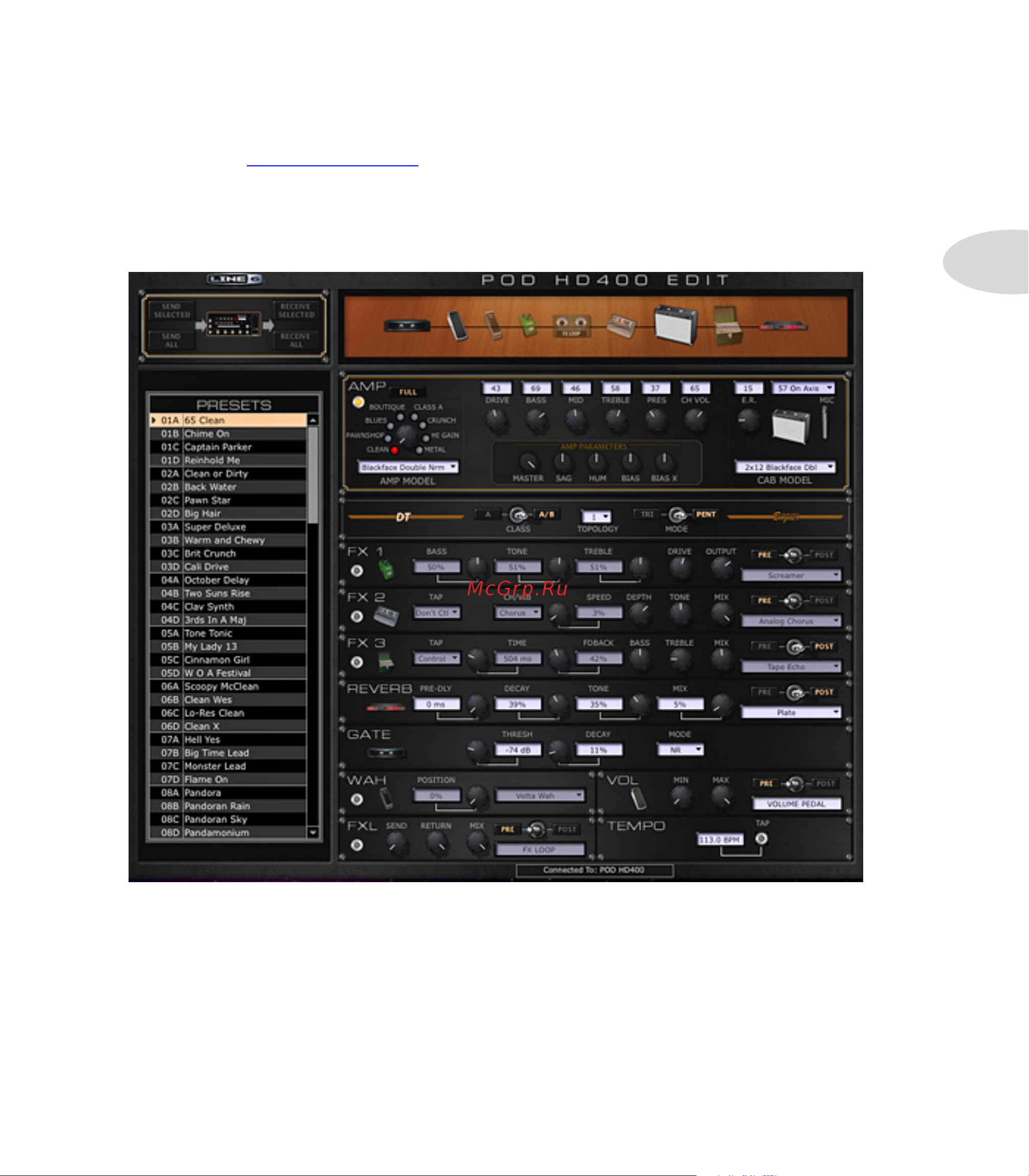 LINE 6 POD HD400 [17/83] Pod hd edit software