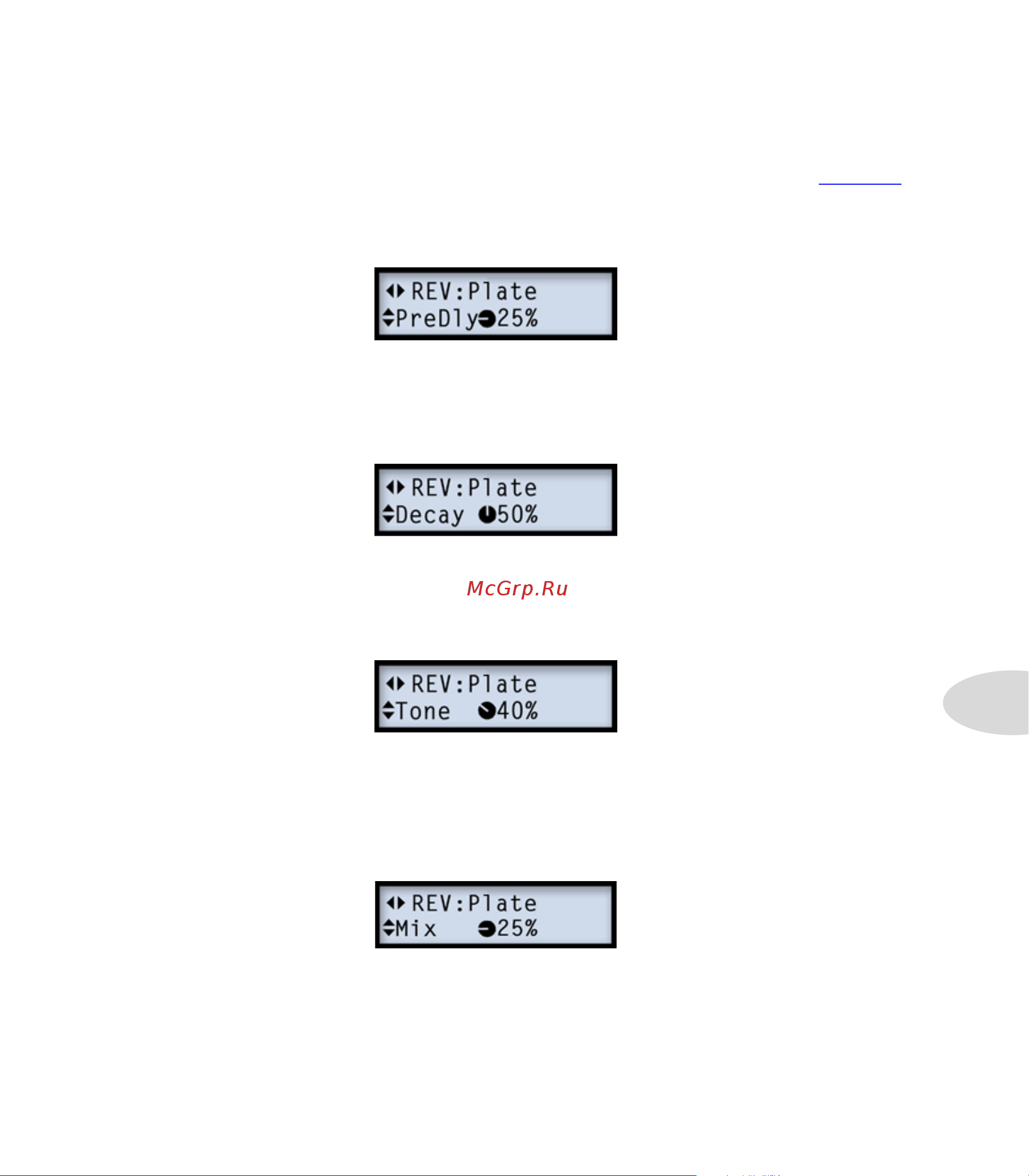 LINE 6 POD HD400 [59/83] Common reverb parameters