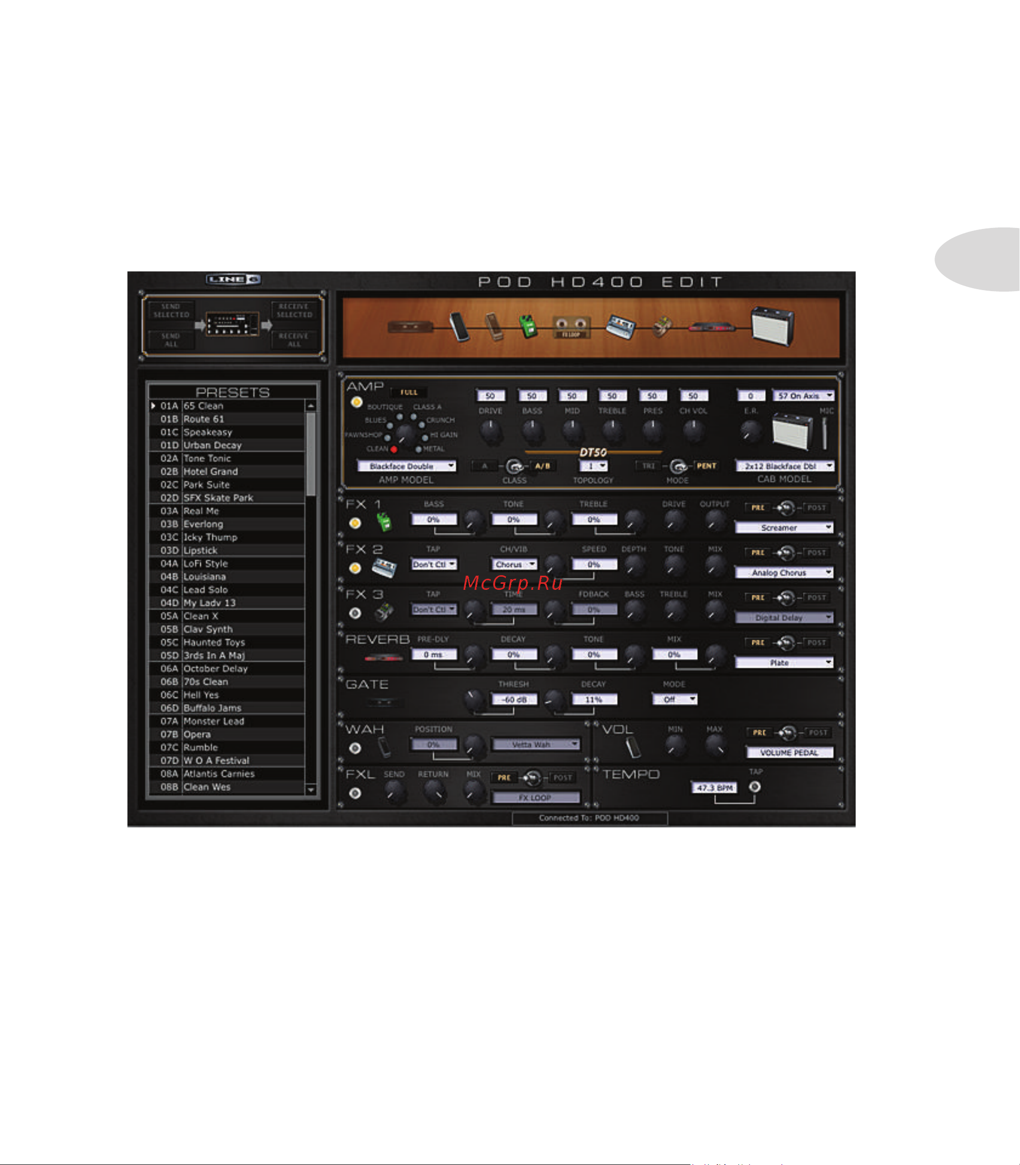 LINE 6 POD HD300 [17/79] Программное обеспечение pod hd edit