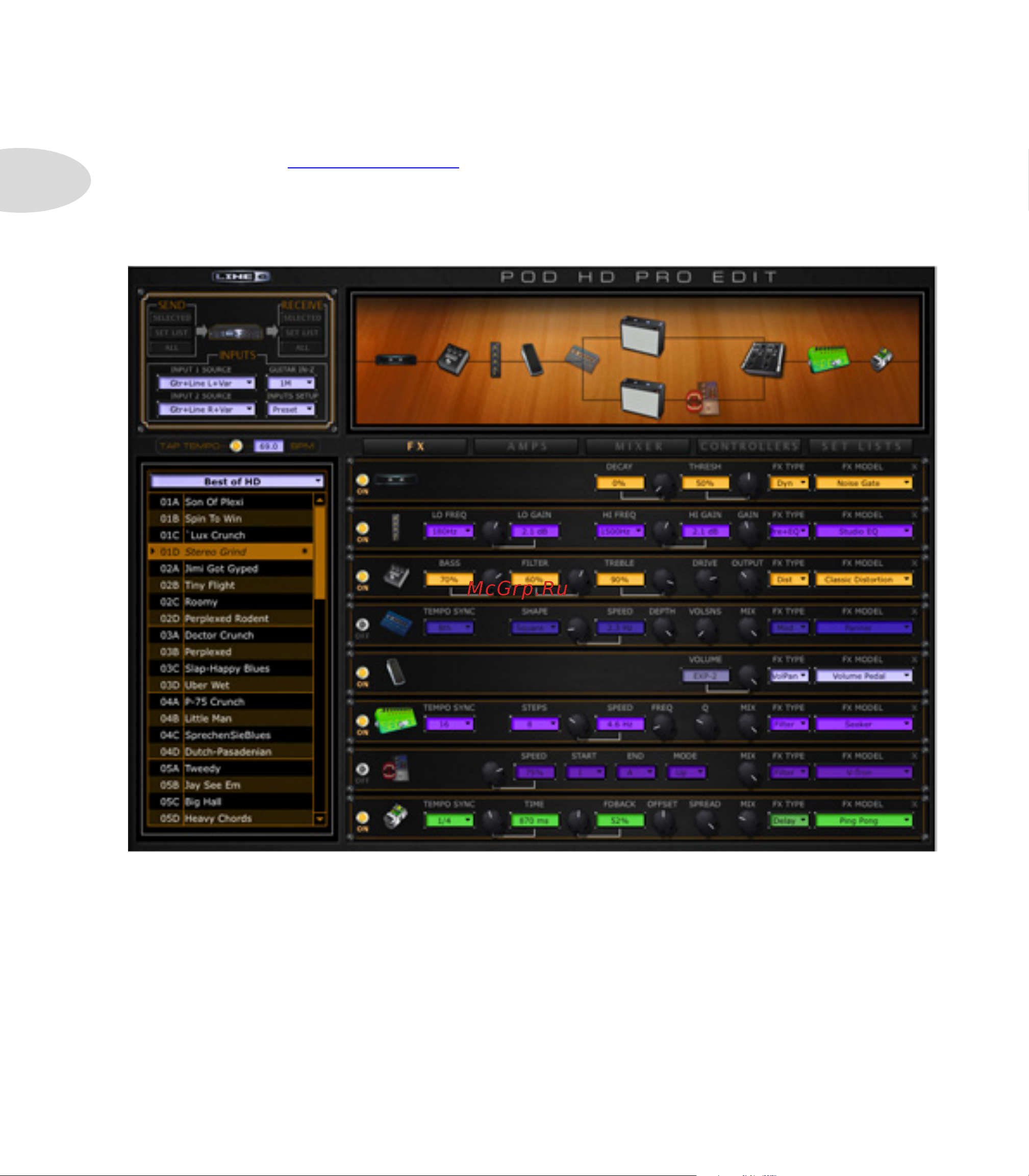 LINE 6 POD HD Pro [10/135] Pod hd edit pro software