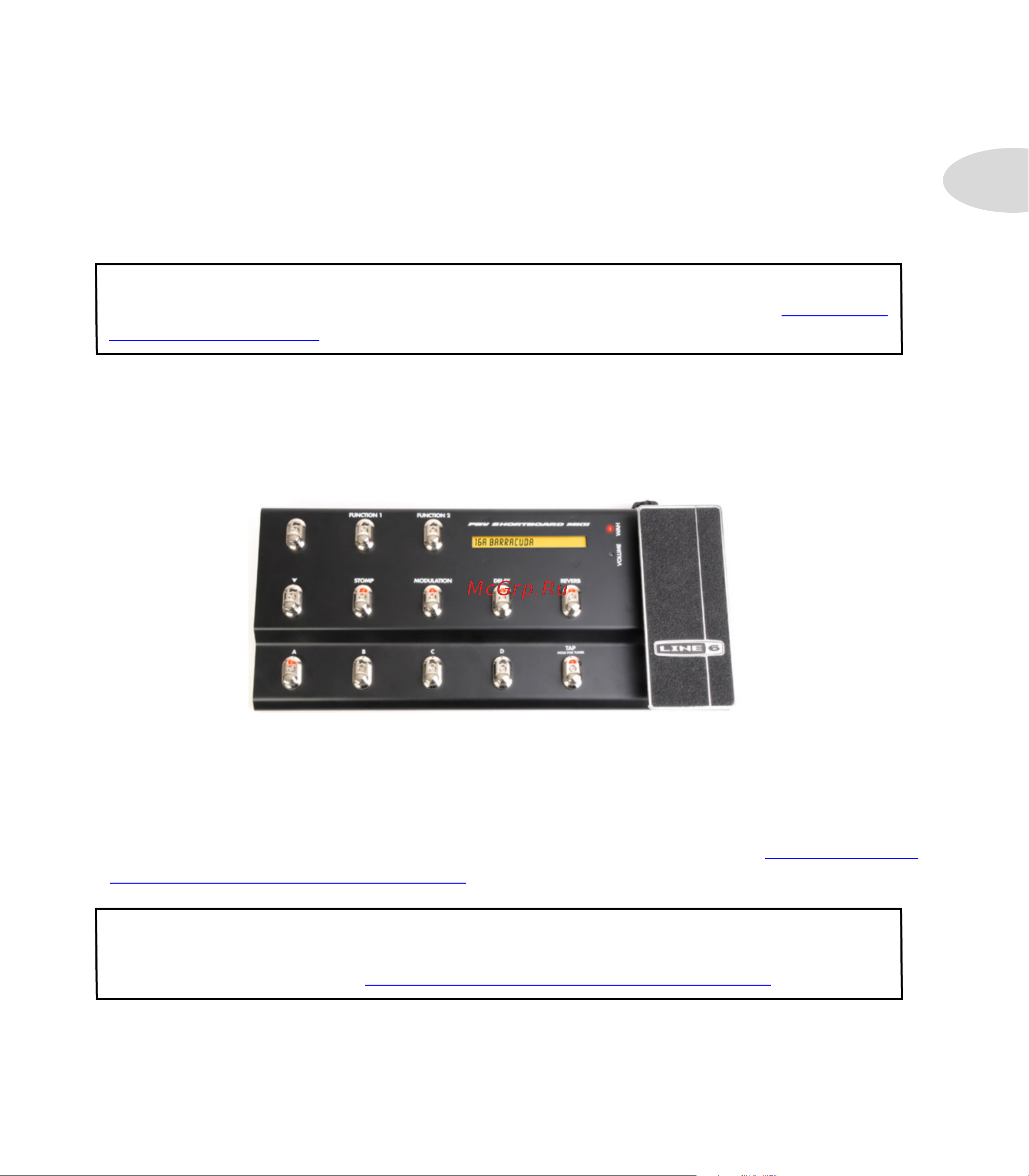 LINE 6 POD HD Pro [103/135] Appendix b fbv foot controllers