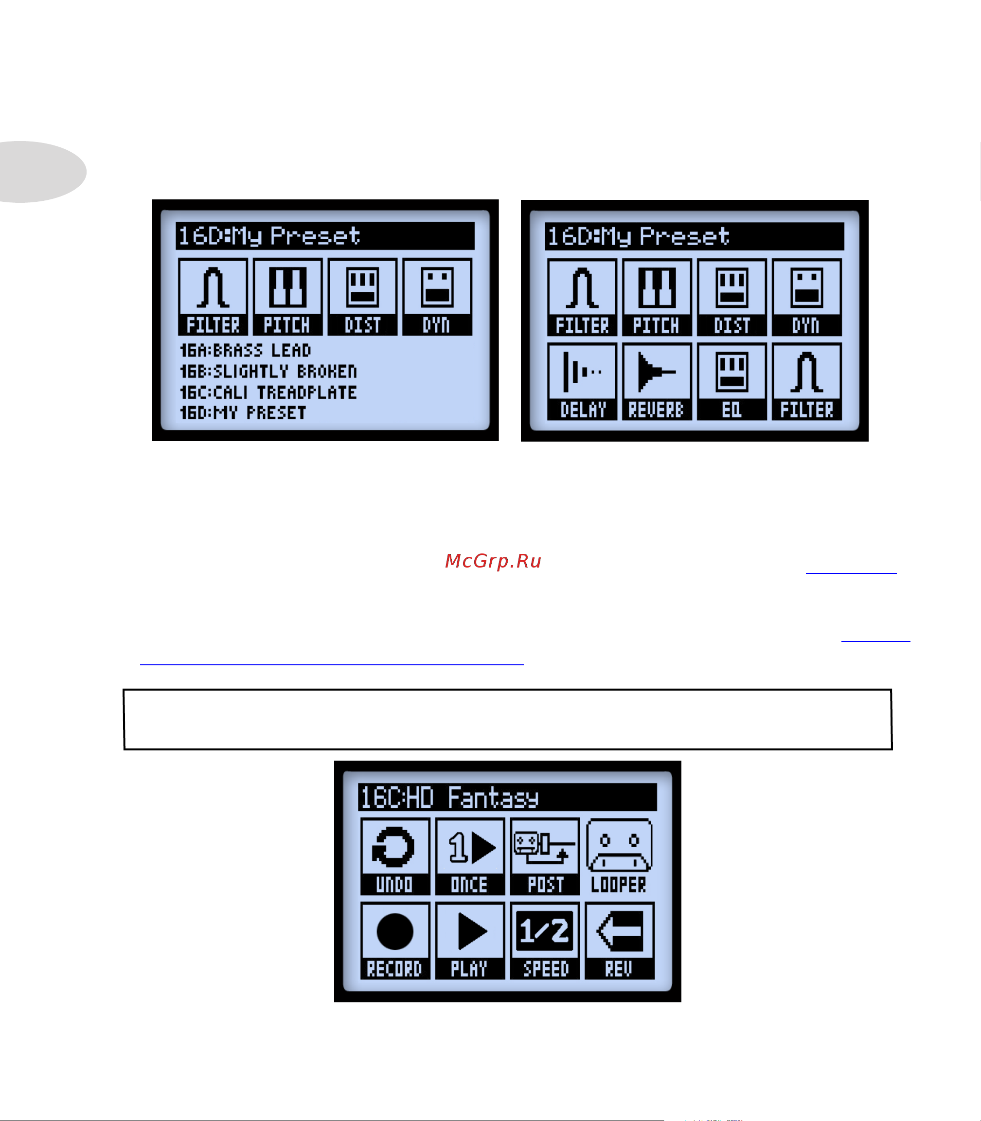 LINE 6 POD HD Pro [106/135] Pod hd pro performance view screens
