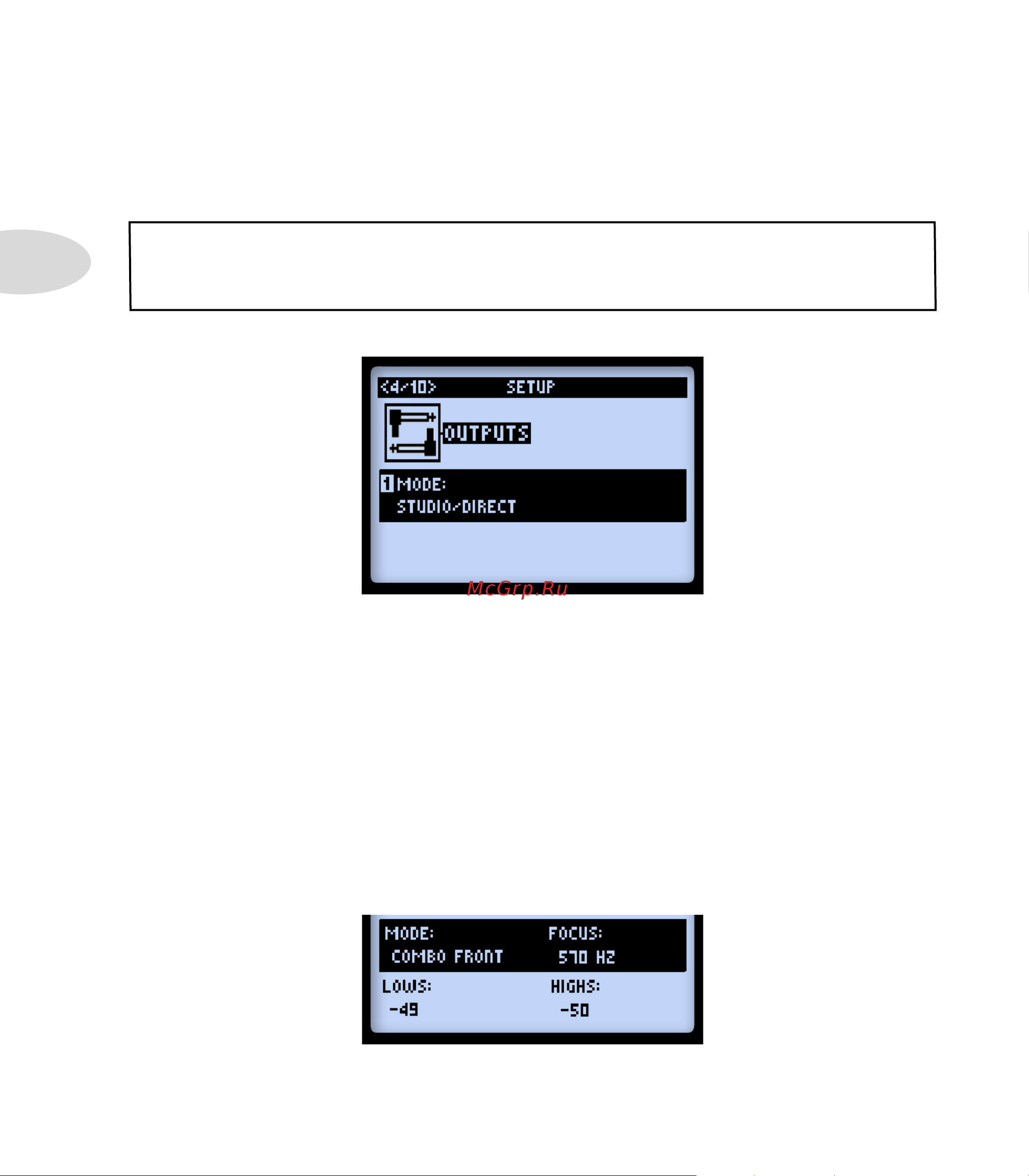 LINE 6 POD HD Pro [18/135] Page 4 setup output options
