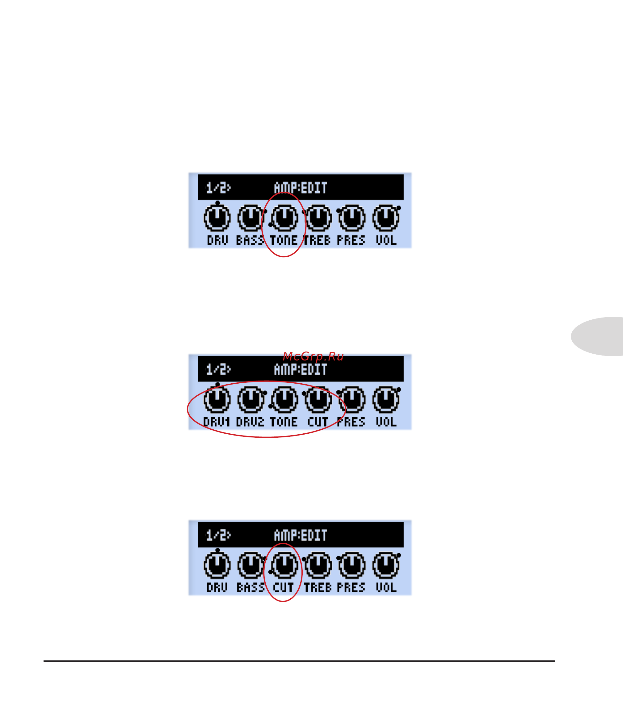 LINE 6 POD HD Pro [61/135] Amp control labels