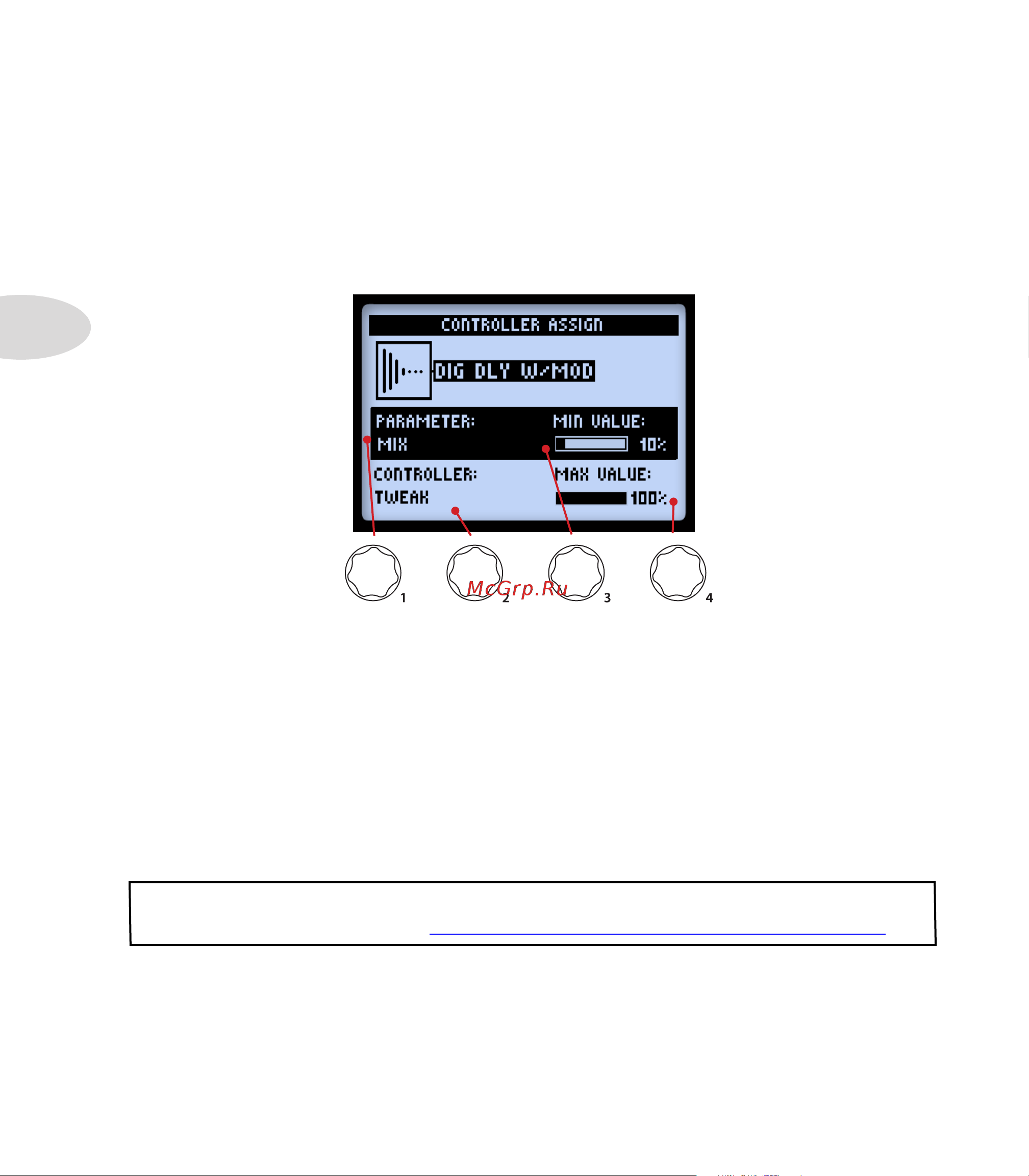 LINE 6 POD HD Desktop [26/113] Tweak knob assignment