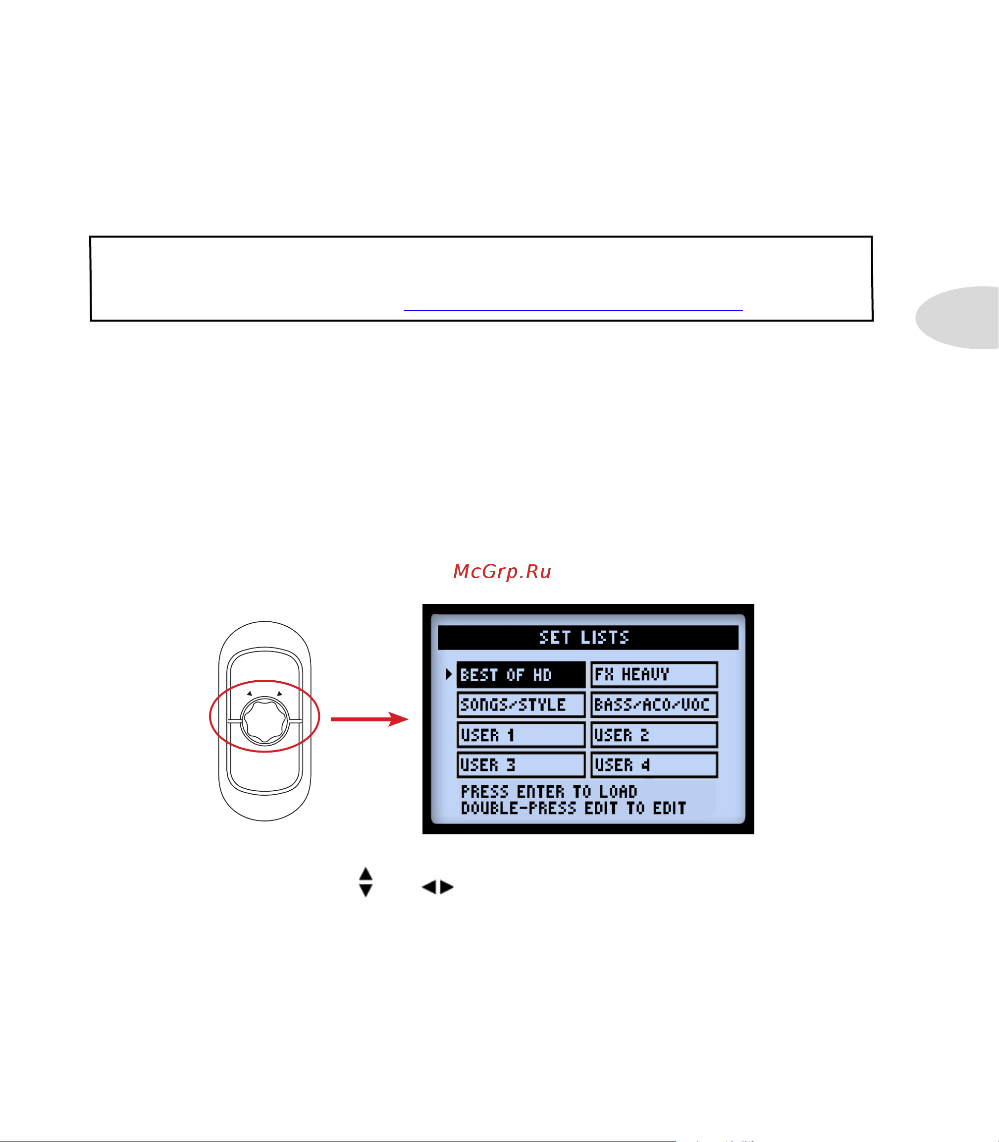 LINE 6 POD HD Desktop [29/113] Working with set lists
