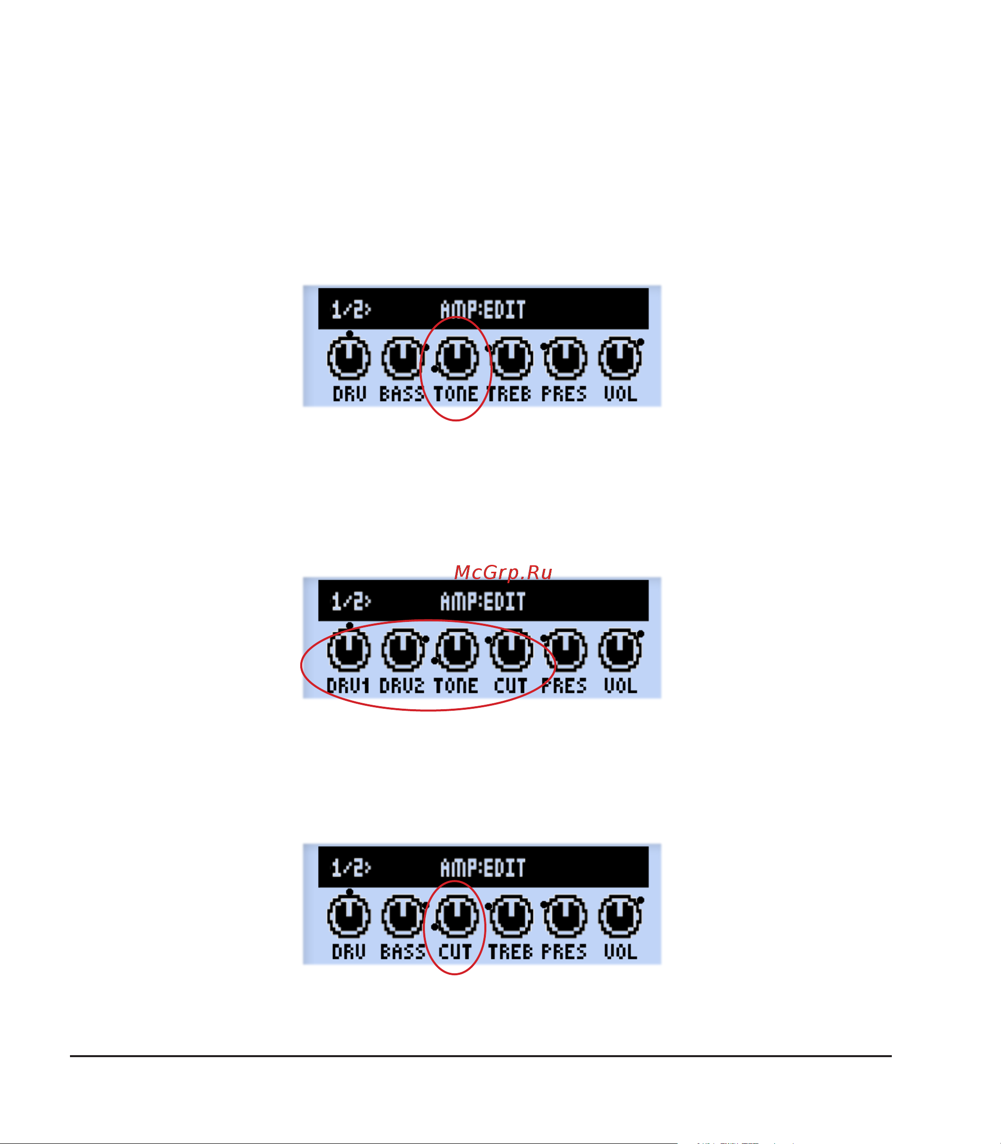 LINE 6 POD HD Desktop [51/113] Amp control labels