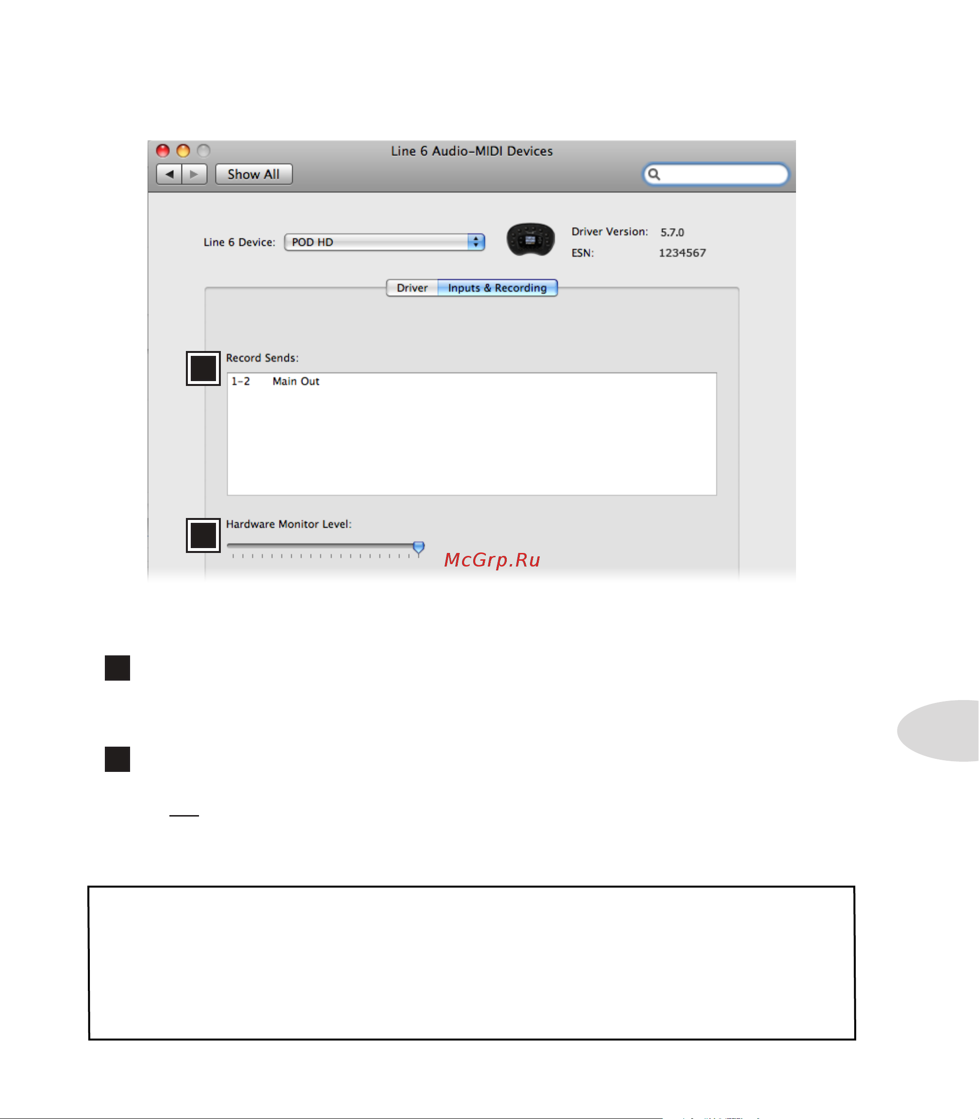LINE 6 POD HD Desktop [79/113] Inputs recording page