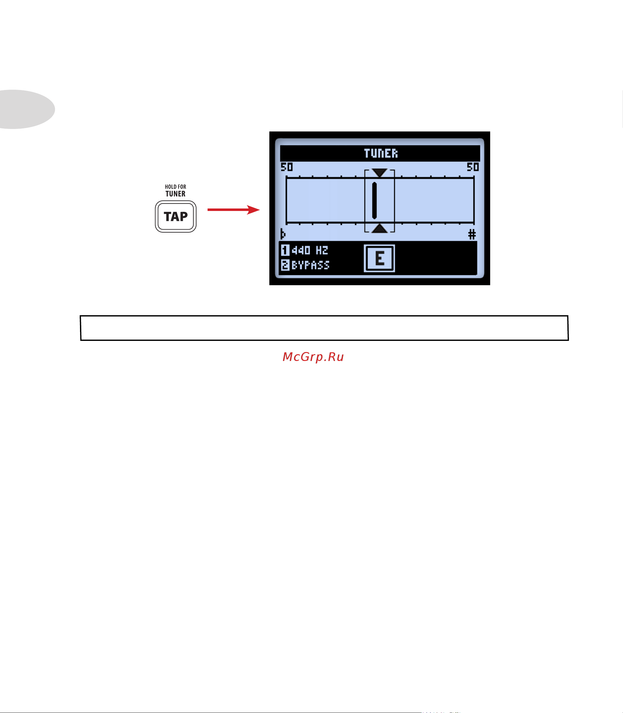 LINE 6 POD HD Desktop [8/113] Tuner mode