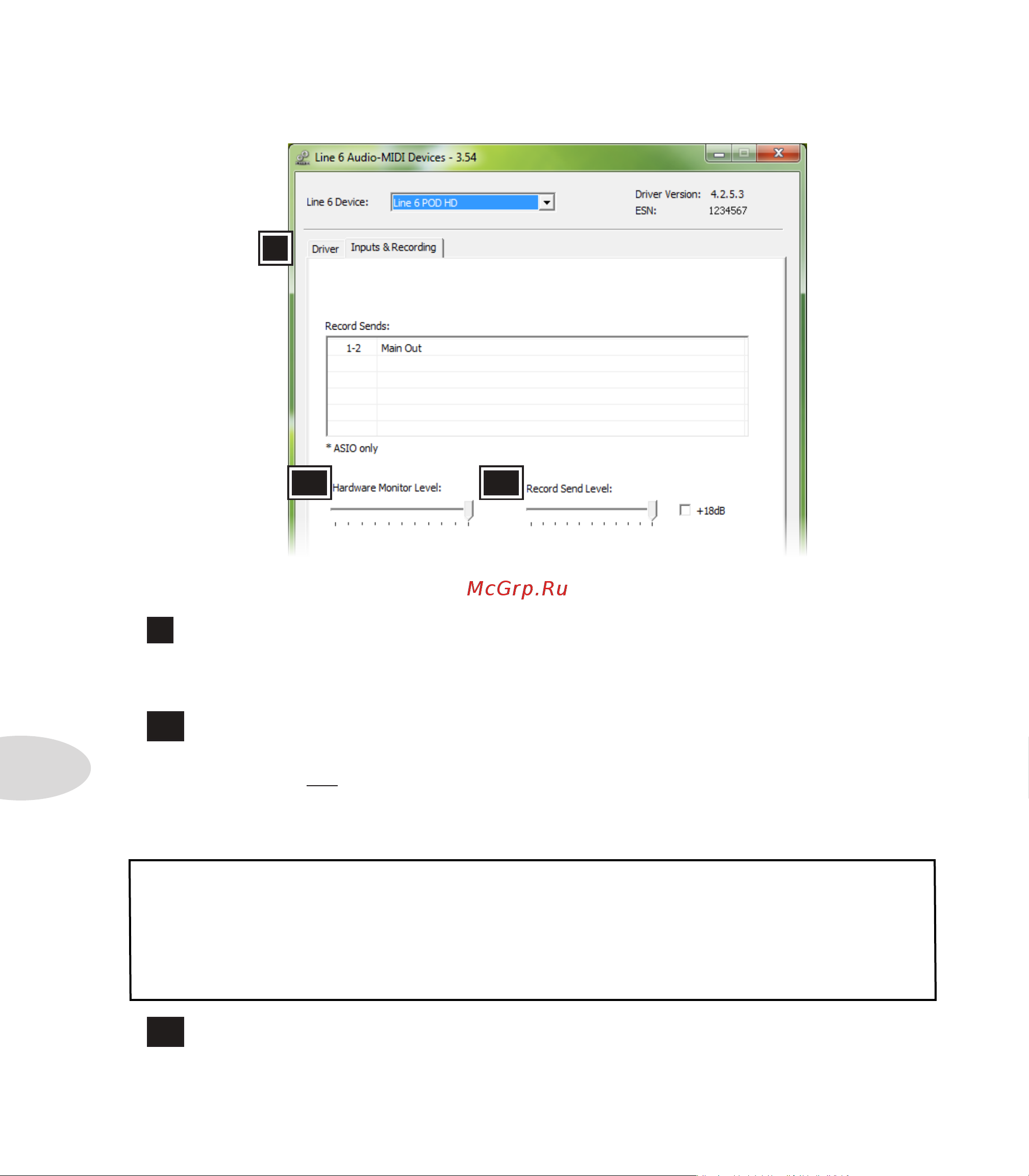 LINE 6 POD HD Desktop [86/113] Inputs recording page