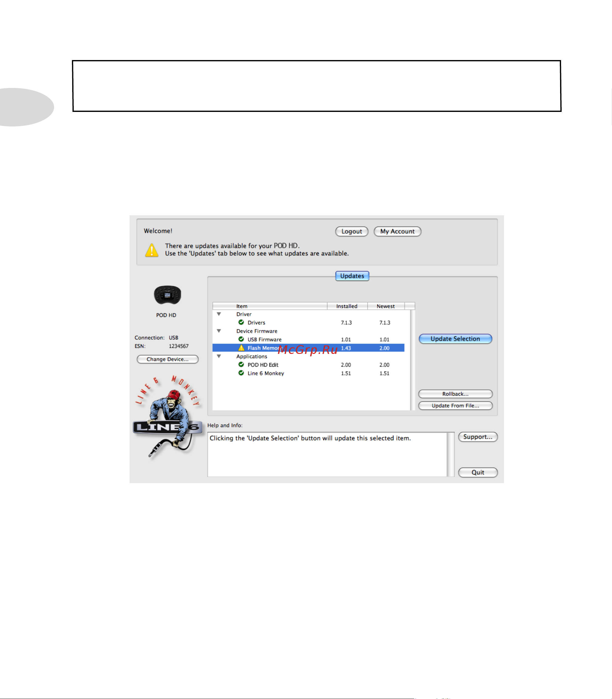 LINE 6 POD HD Desktop [88/113] Grab those updates