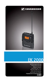 Sennheiser EK 2000 Руководство по эксплуатации