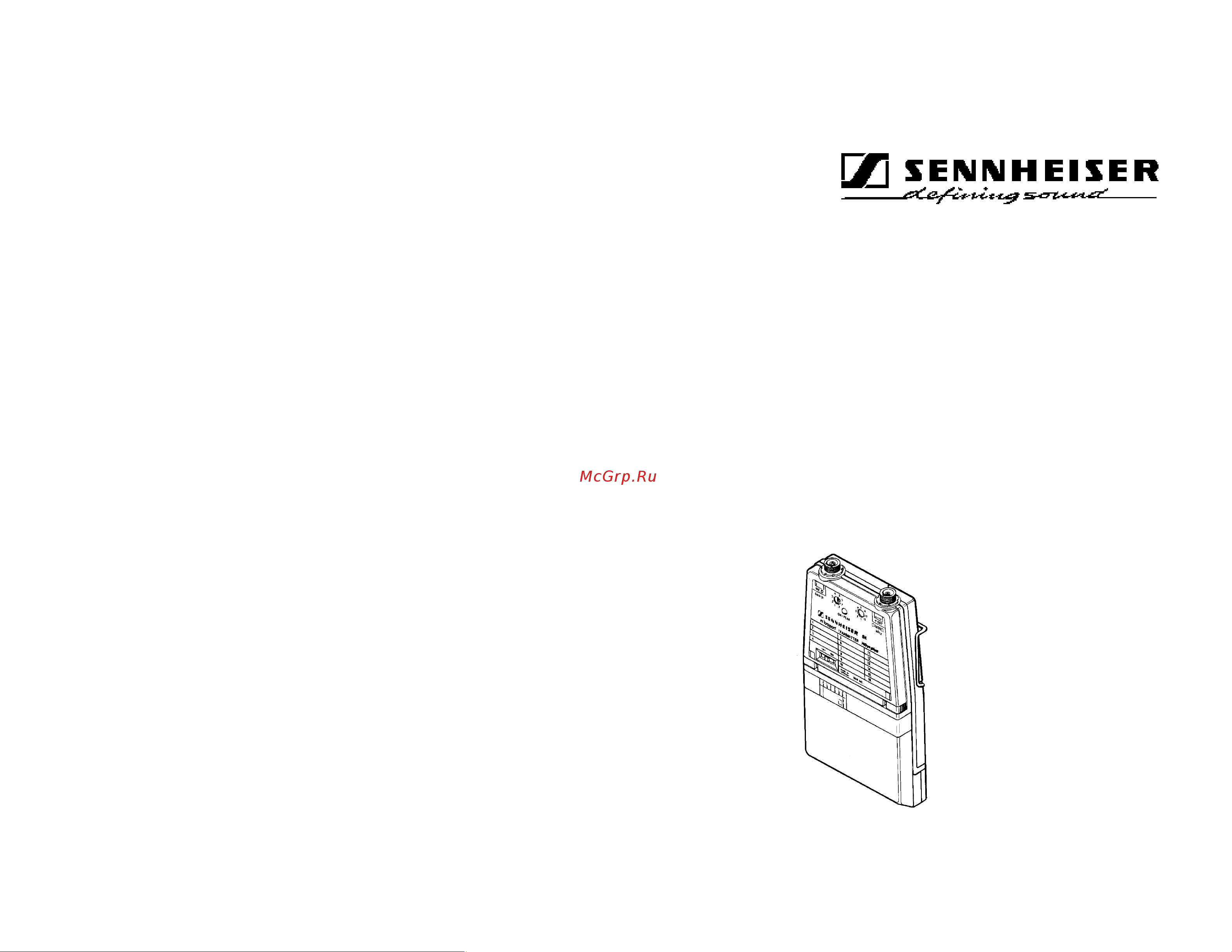 Sennheiser SK 50-A Руководство по эксплуатации онлайн