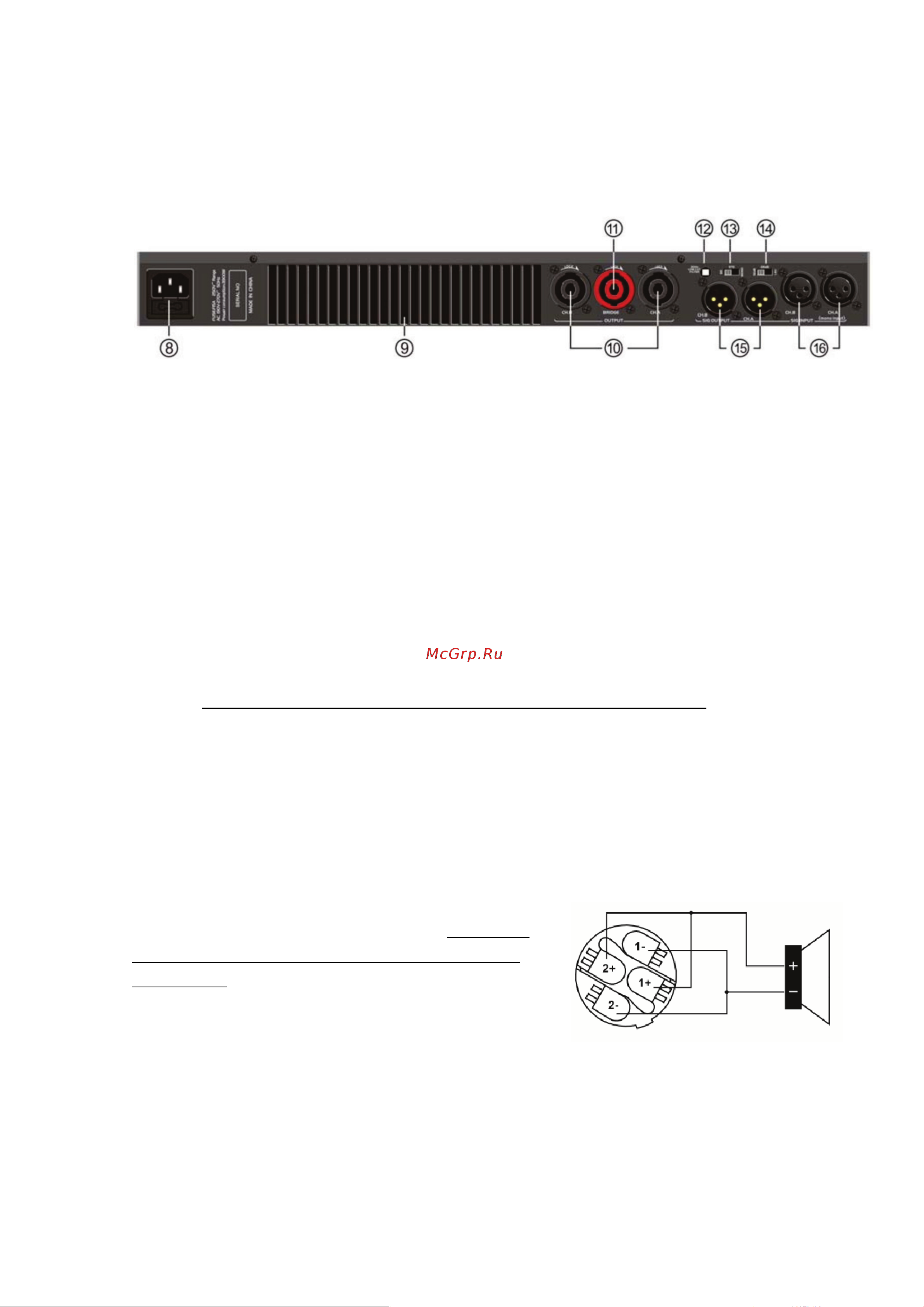 EUROSOUND DiGi-450 [5/9] Задняя панель