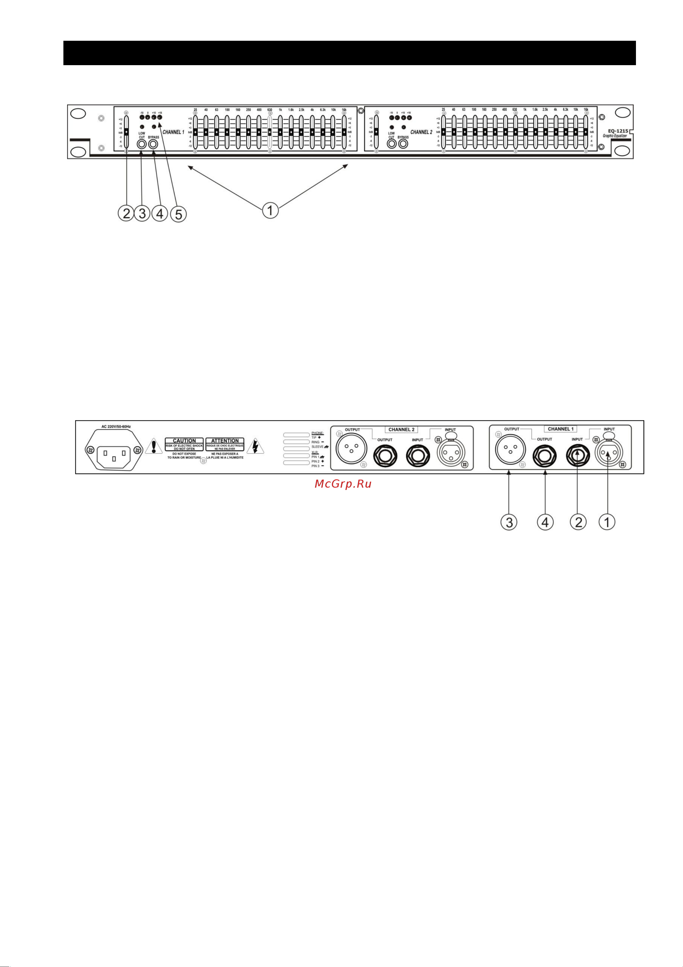 EUROSOUND EQ-1215 [3/4] Управление