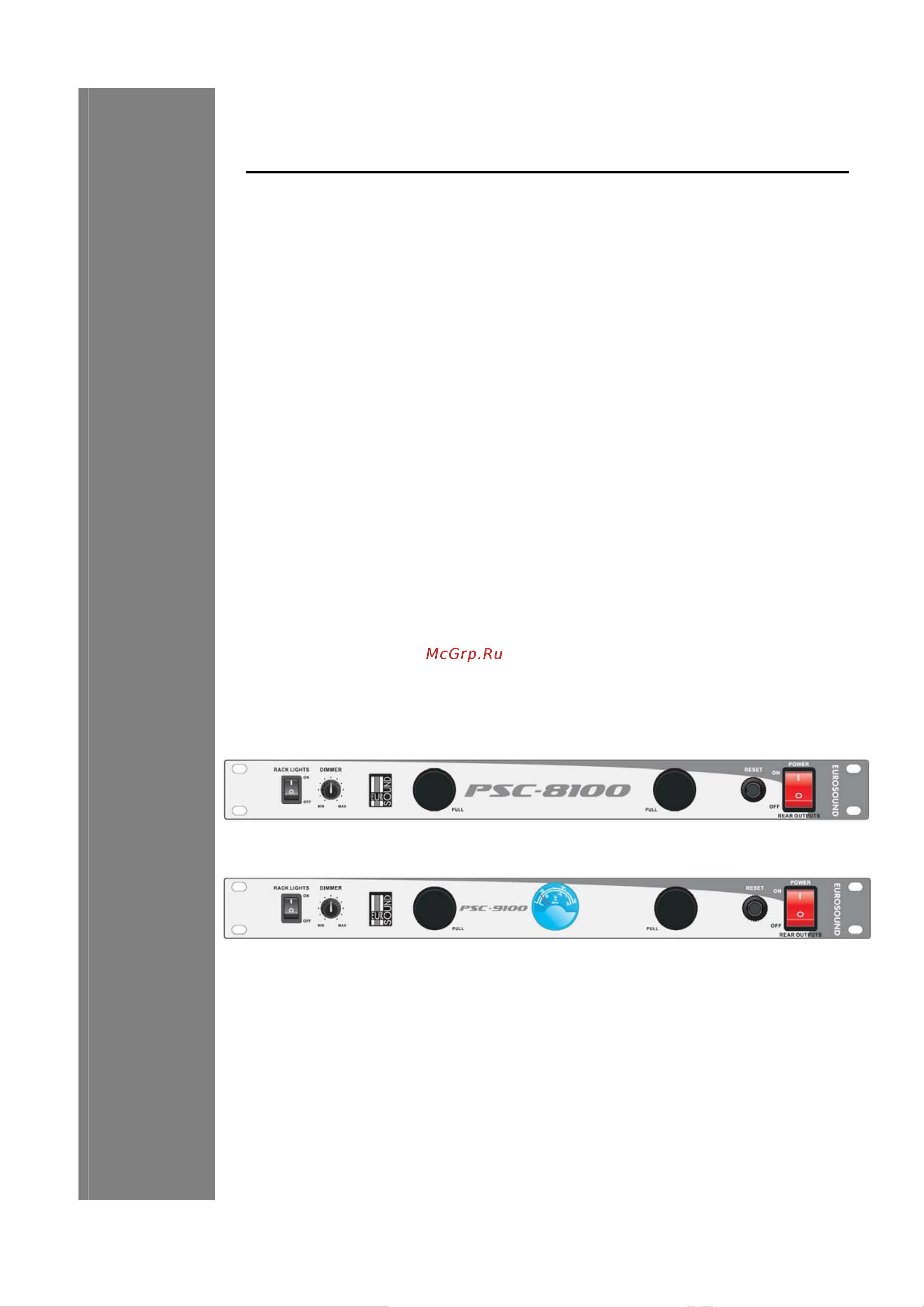 EUROSOUND PSC-9100 [2/7] Контроллер питания psc 9100 контроллер питания psc 9100
