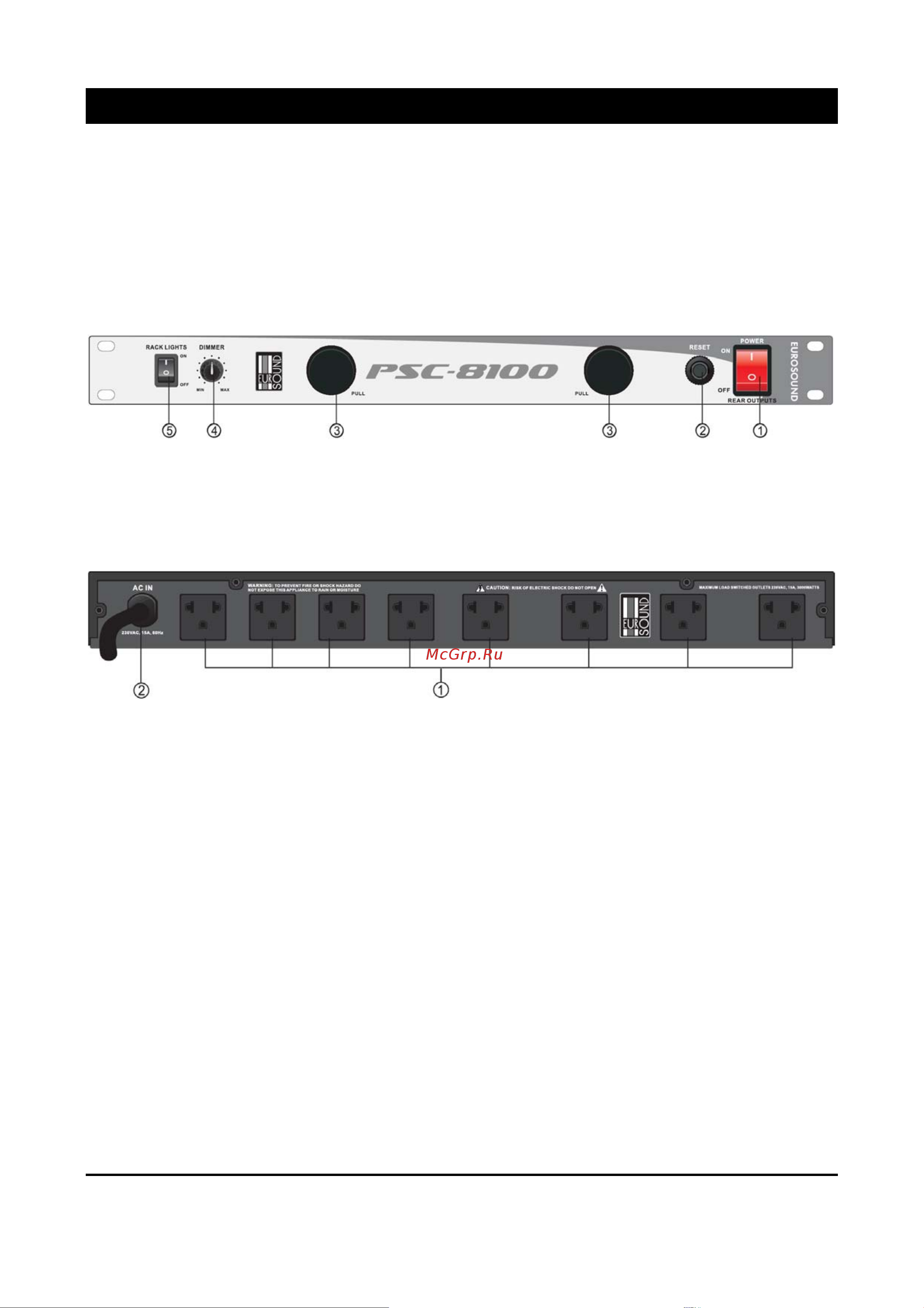 EUROSOUND PSC-9100 [5/7] Контроллер питания psc 8100