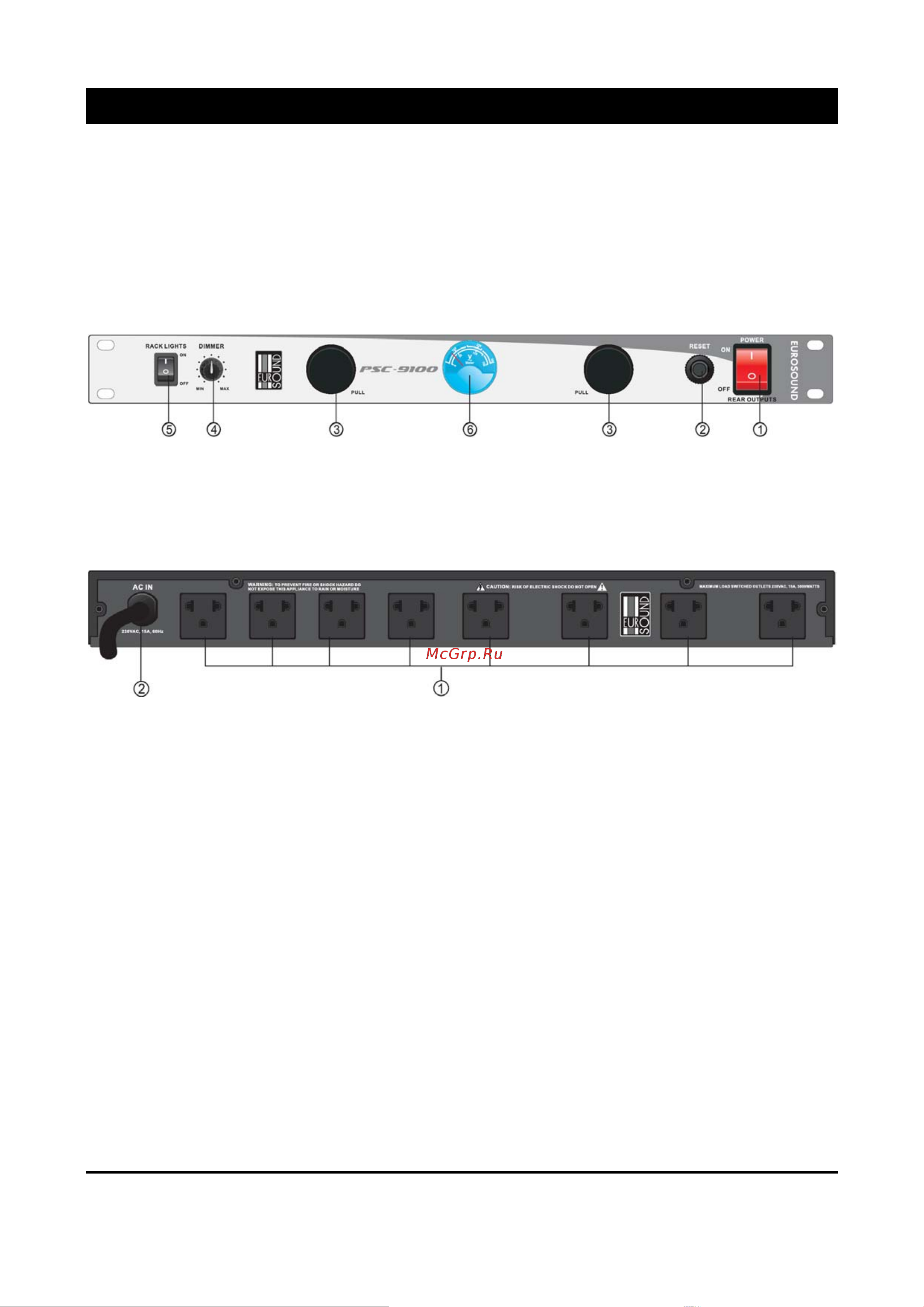 EUROSOUND PSC-9100 [6/7] Особенности