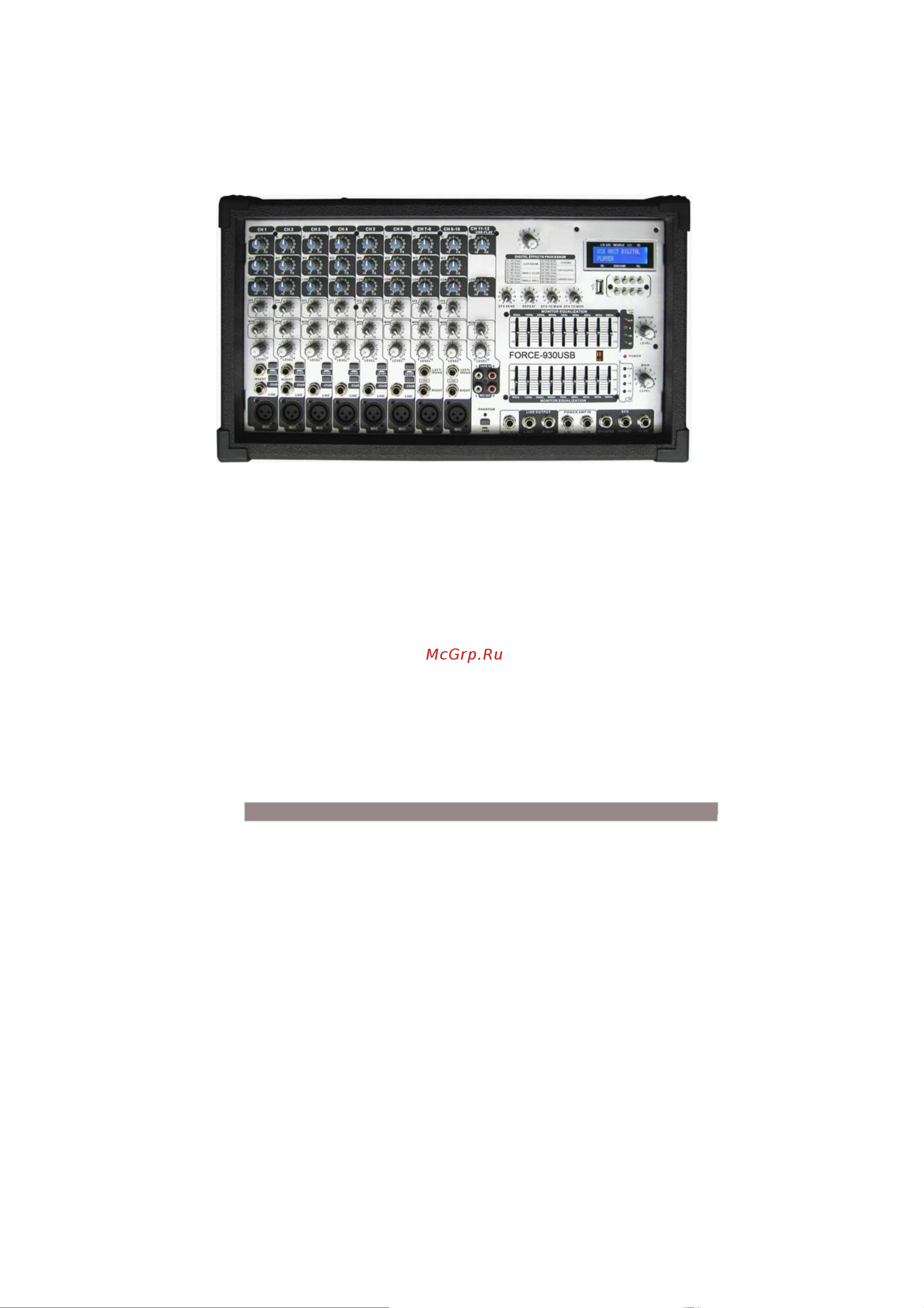 EUROSOUND FORCE-830USB Руководство по эксплуатации онлайн